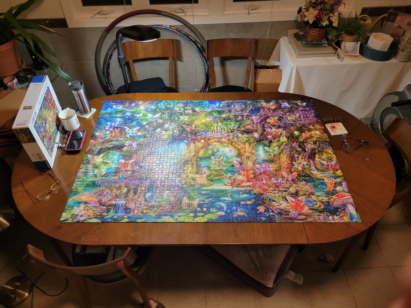 Ravensburger - The Hidden World of Fairies - 4000 Piece Jigsaw Puzzle - Fantastical, Mythical Scene in Stunning, Bright Detail - Frameable - Premium Quality - Puzzles for Adults customer photo 2