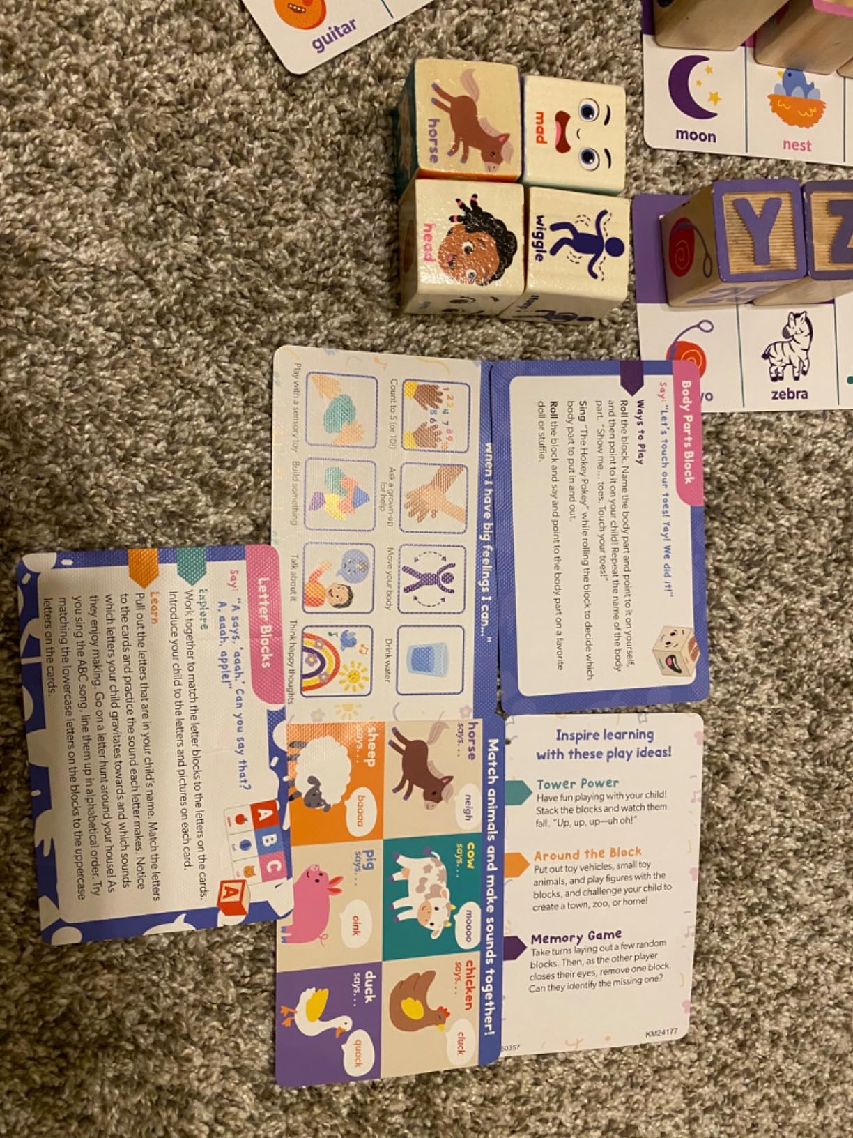 Melissa & Doug Ms. Rachel Letter, Number, and Game Wooden Learning Blocks with Activity Cards for Girls and Boys Toddlers Ages 18 Months+ - FSC Certified customer photo 2
