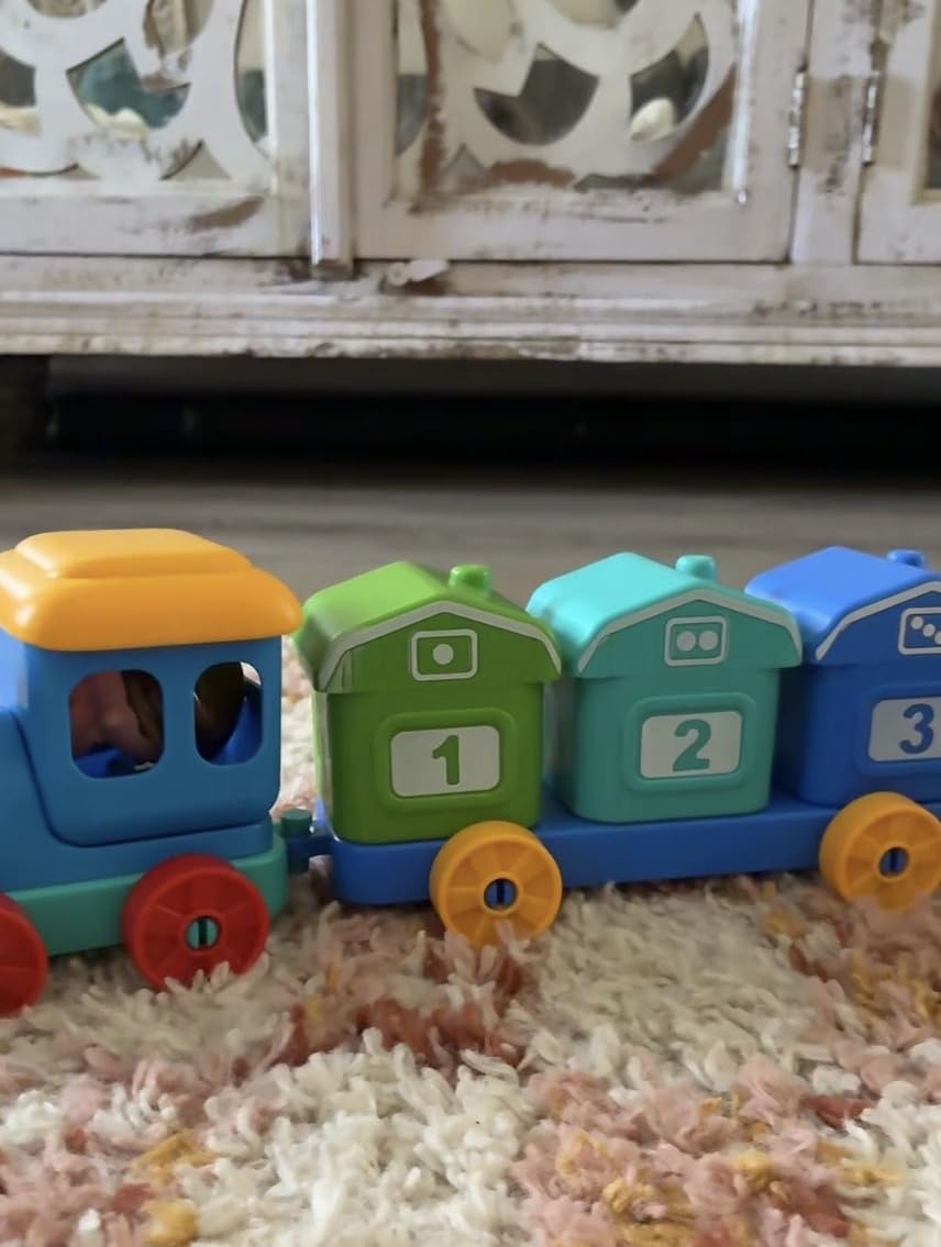 Play-Act Learning Toy for Toddlers 1 2 3 Years Old, Counting, Matching & Sorting Montessori Learning Farm Train Including 9 Farm Animals, Birthday Gift for Baby Boys Girls customer photo 1