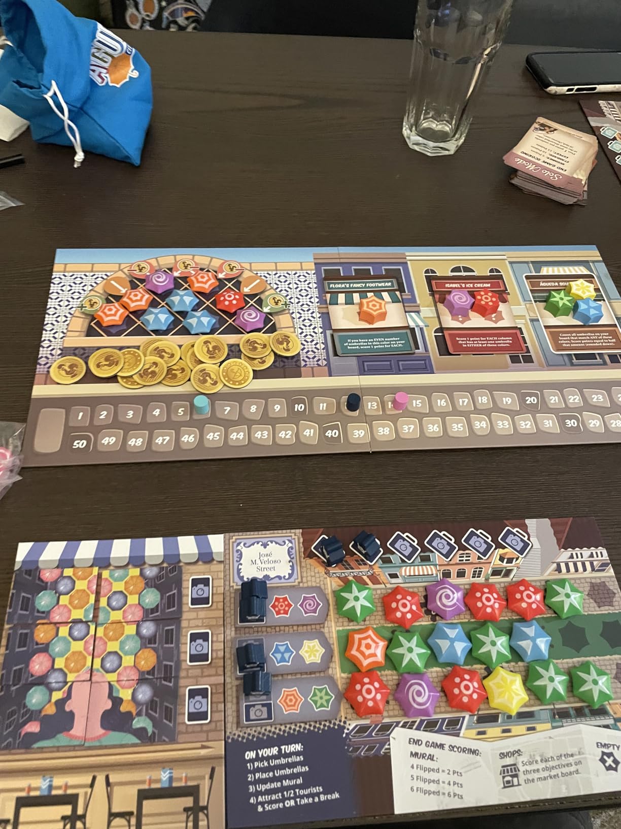 25th Century Games Agueda: City of Umbrellas - Strategic Tile Placement Board Game for 1-5 Players - Mensa Select Award Winner - Create Colorful Streetscapes & Attract Tourists - Ages 10+ customer photo 1