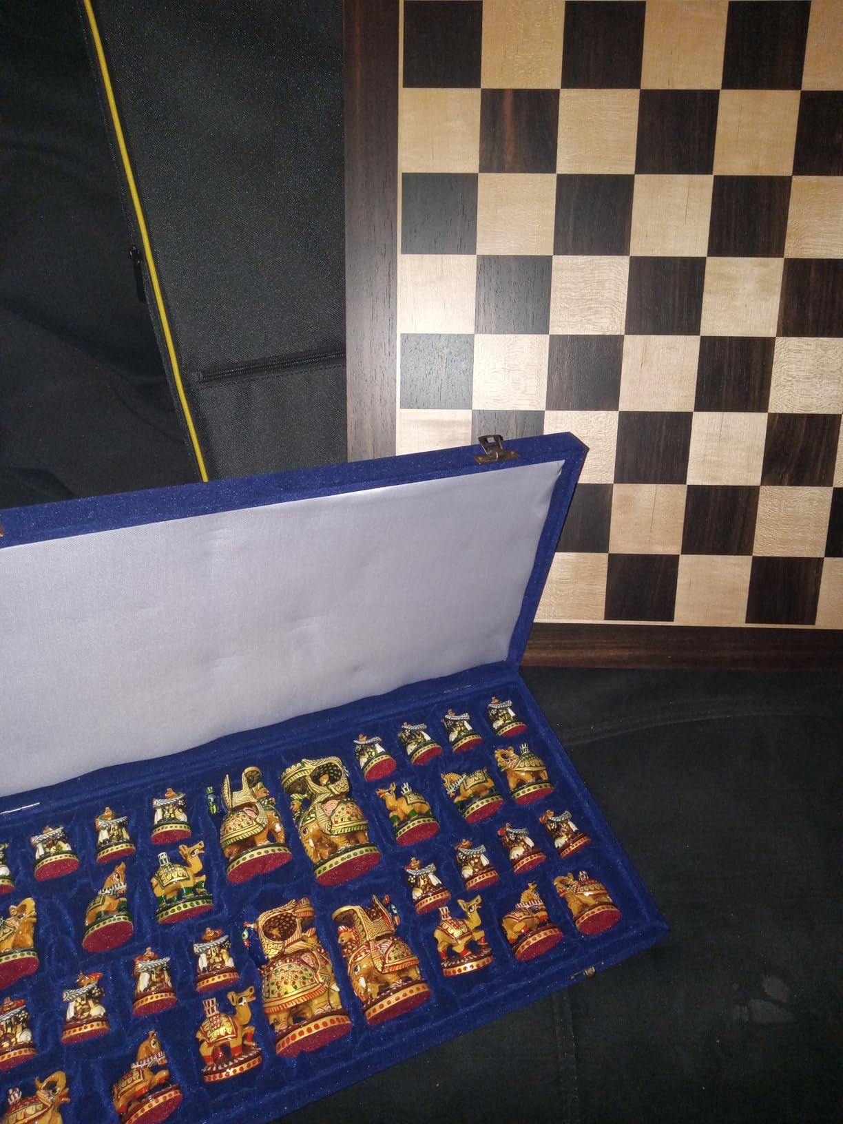 BIVOMON 21.25'' Wooden Chess Board Professional Tournament Chess Board with 2.2