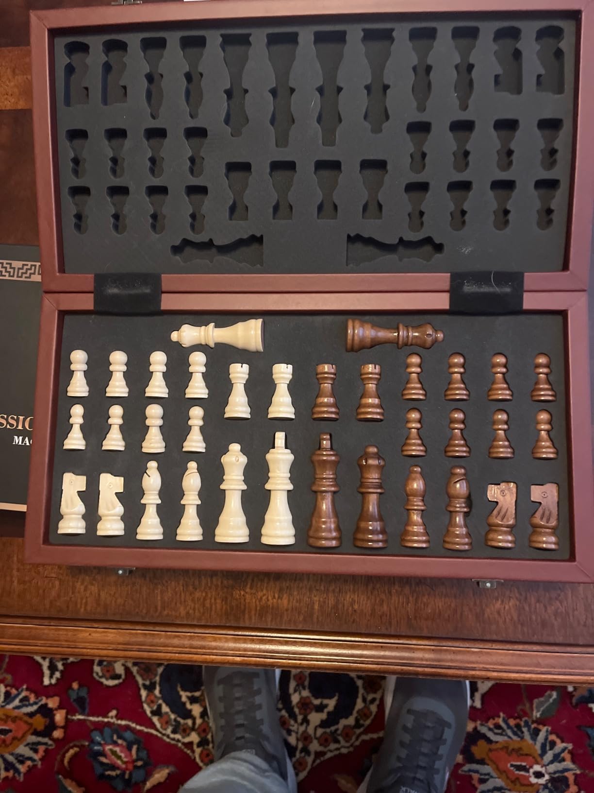 Strong Magnetic Chess Set for Adults & Kids, 15.4