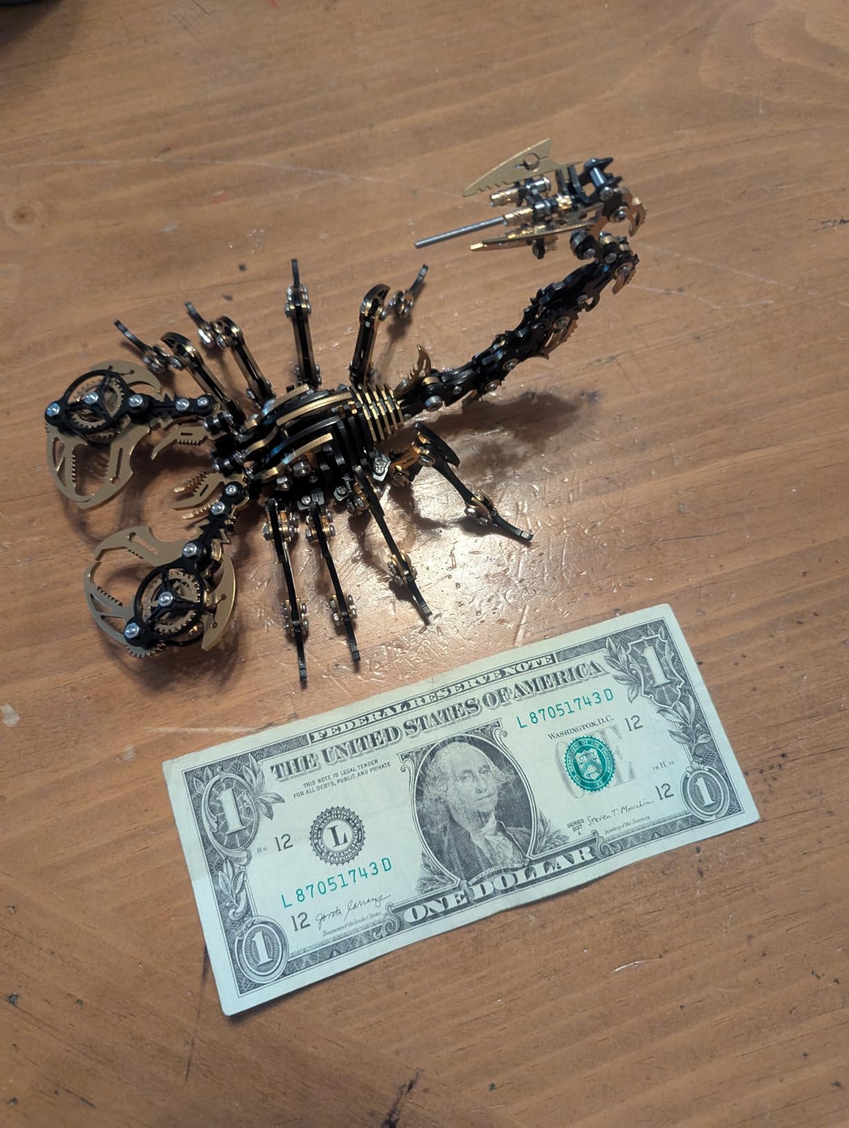 Metalkitor Scorpion 3D Metal Puzzles Kits for Adults Teens - 454 Pcs - Mechanical Assembly Models - 4 Hours to Build - Ideal for Gifts and Decorations (Red and Black) customer photo 2