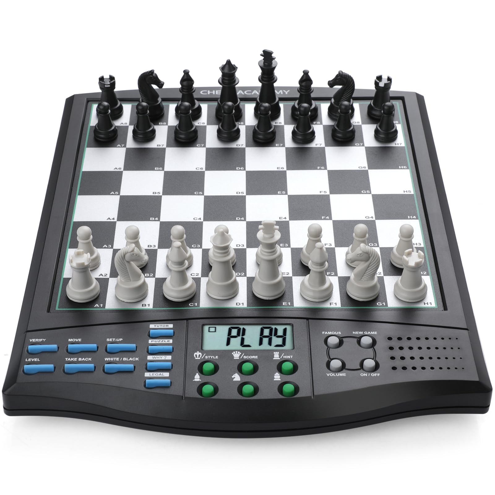 Talking Chess Academy Electronic Chess Board, Smart Chess Board with Voice Teaching System, Computer Chess Game with Strong Magnetic Pieces, 1-2 Player, Electronic Chess Set - Simple Portable Travel customer photo 1