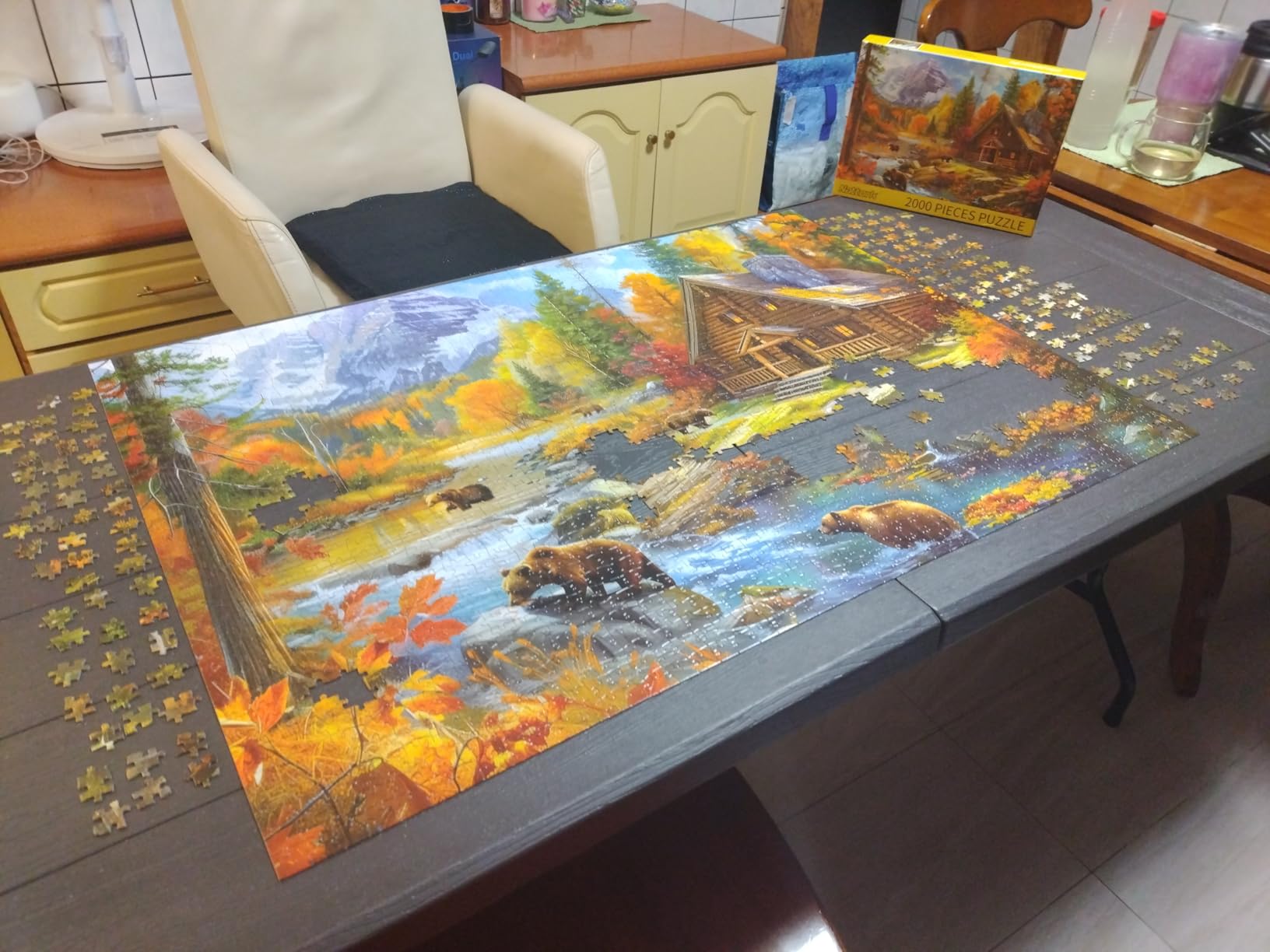 Jigsaw Puzzles 2000 Pieces for Adults Families Bear Village Pieces Fit Together Perfectly customer photo 1