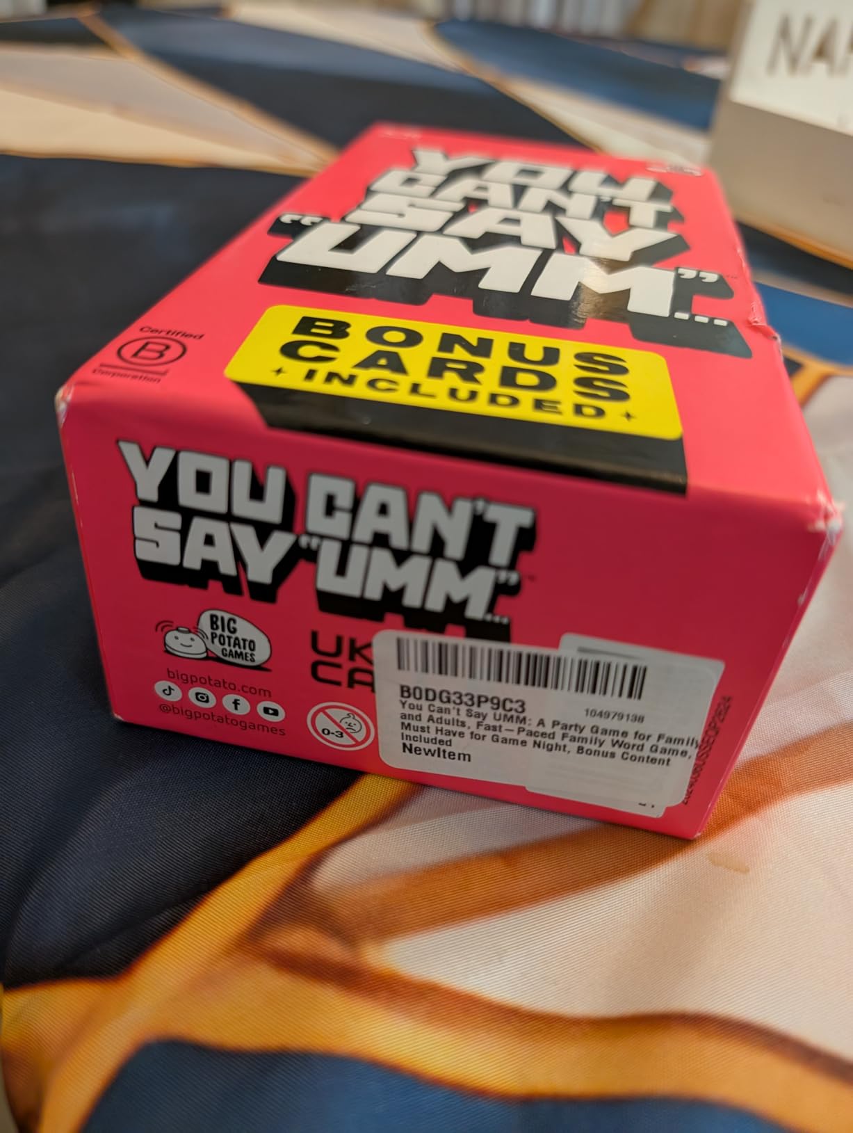Big Potato You Can't Say UMM: A Party Game for Family and Adults, Fast-Paced Family Word Game, Must Have for Game Night, Bonus Content Included customer photo 2