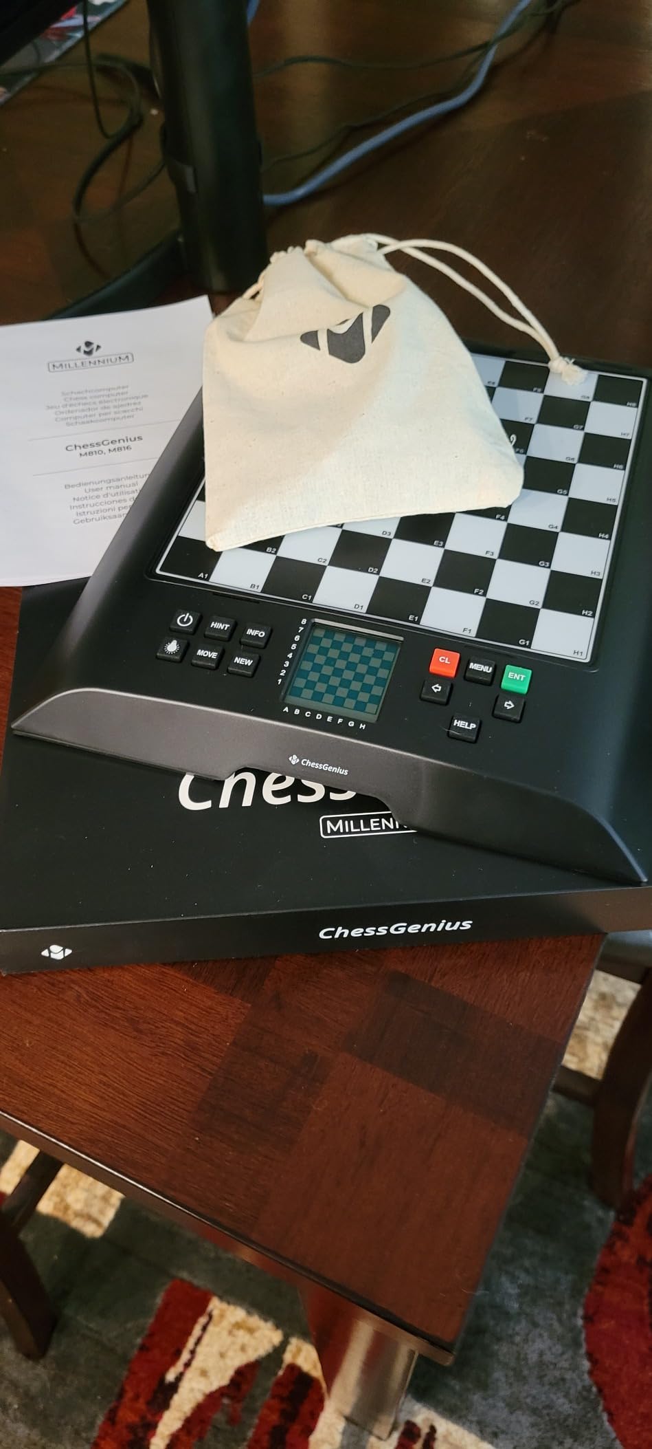 Millennium ChessGenius Electronic Chess Board M810 - Play Against Built-in AI, Adjustable Difficulty Levels, Magnetic Pieces, Portable Chess Computer for All Skill Levels customer photo 2