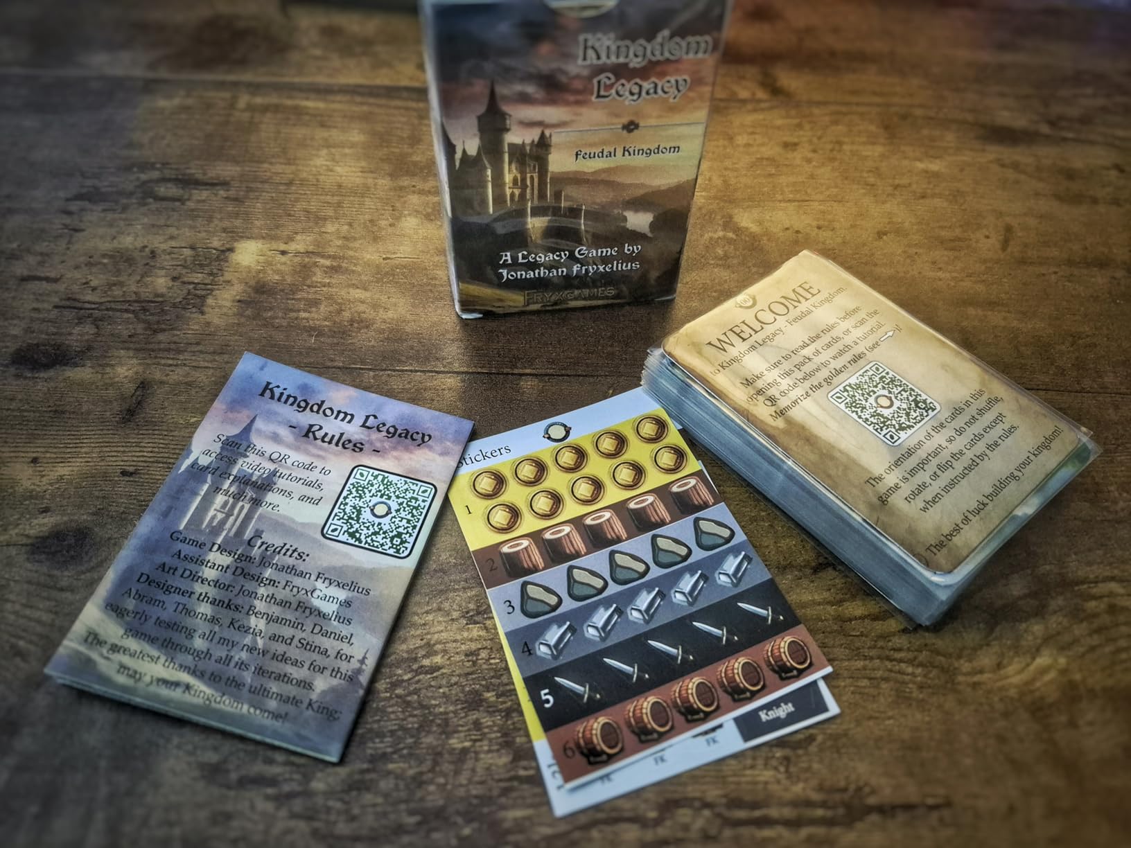 Kingdom Legacy Feudal Kingdom by Fryx Games | Ages 14+ | Narrative Kingdom Building Adventure with Exploration, Card Upgrades, Stickers & Legacy Gameplay customer photo 2
