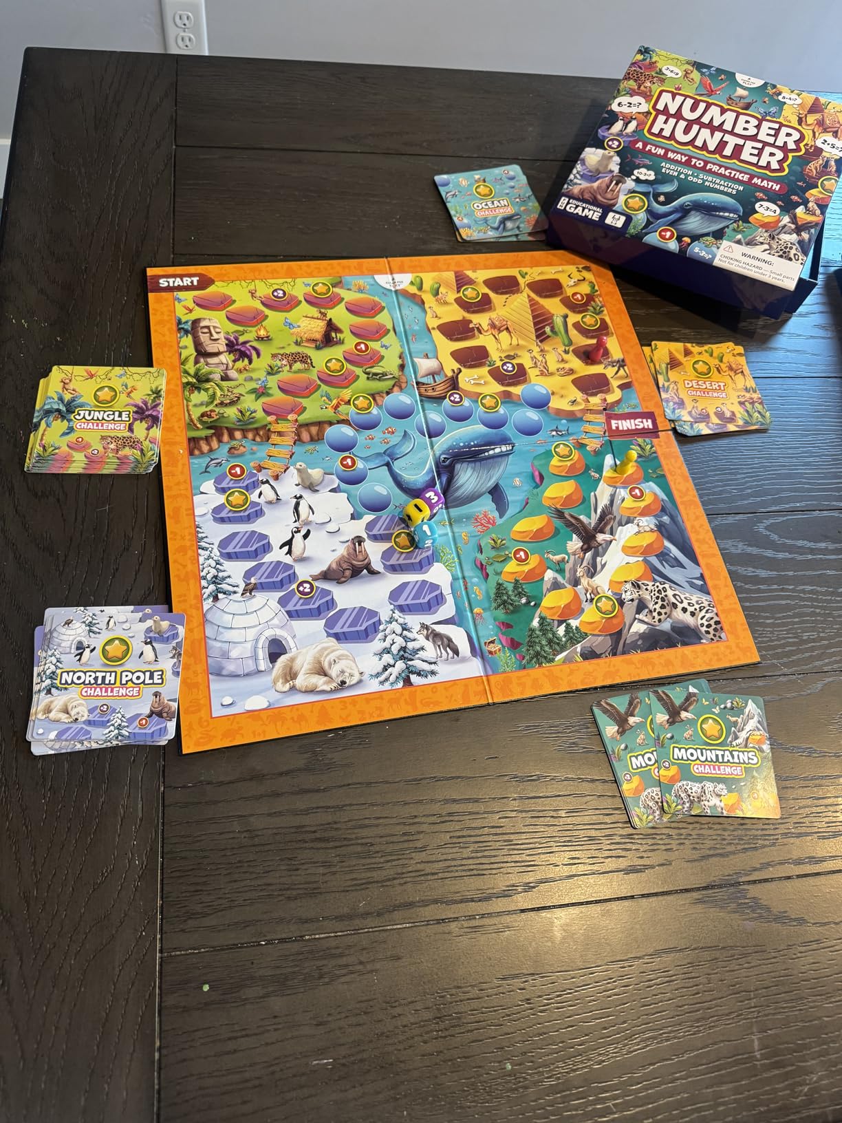Clever Fox Play Number Hunter Math Board Game - Addition & Subtraction Math Game for Kids 5-7 Year Old - Fun Educational STEM Toy for 5+ Year Old, Kindergarten, 1st-3rd Grade, Homeschool & Family customer photo 1