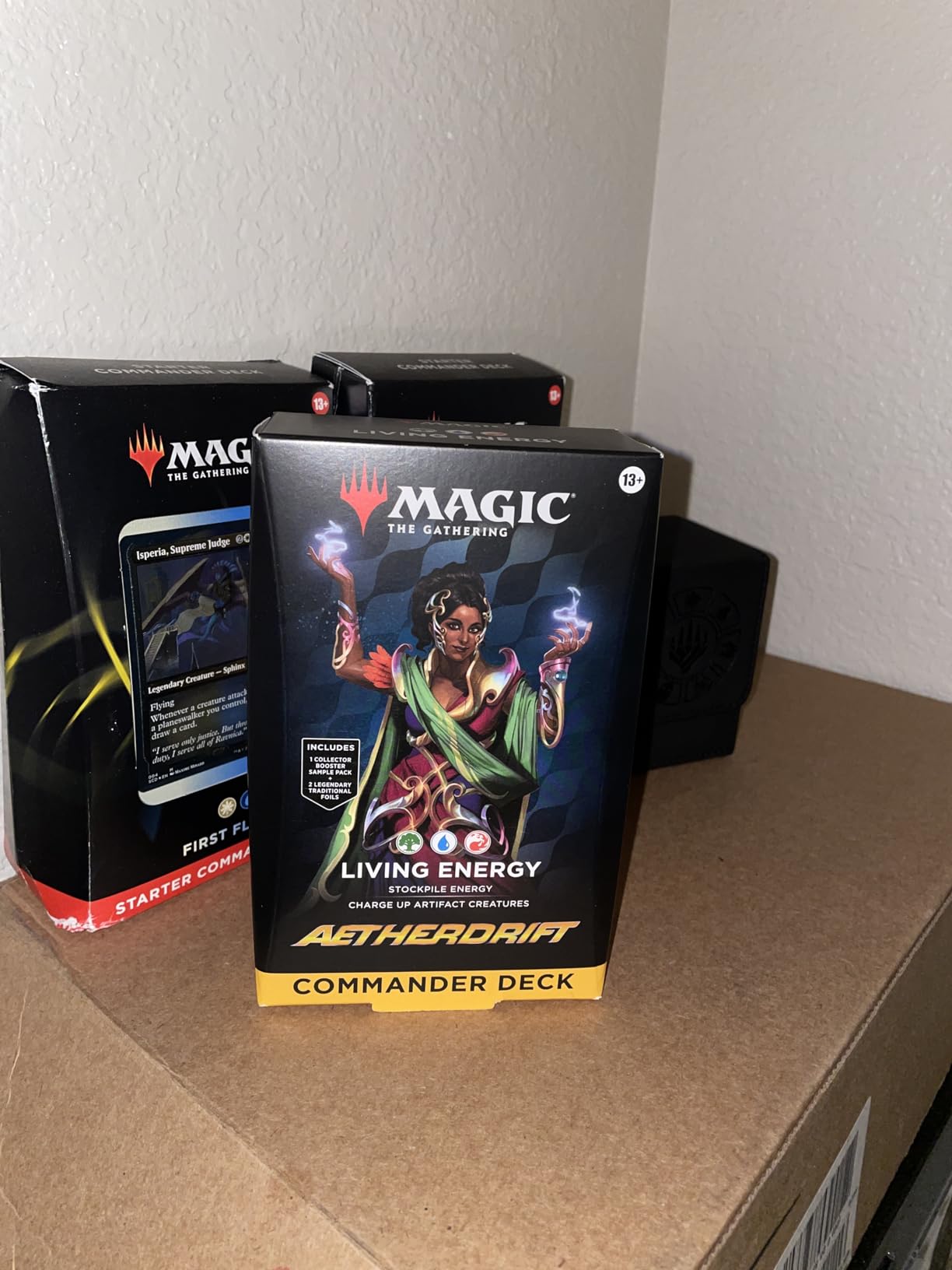 Magic: The Gathering Aetherdrift Commander Deck - Living Energy (100-Card Deck, 2-Card Collector Booster Sample Pack + Accessories) customer photo 1
