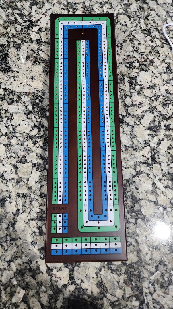 Wooden Cribbage Board Game Set, Premium Wooden Board with Magnetic Lock and Metal Pegs, Strategy Card Game Cribbage - Travel Portable Cribbage Game Sets for Family customer photo 1