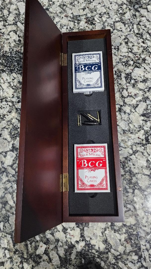 Wooden Cribbage Board Game Set, Premium Wooden Board with Magnetic Lock and Metal Pegs, Strategy Card Game Cribbage - Travel Portable Cribbage Game Sets for Family customer photo 2