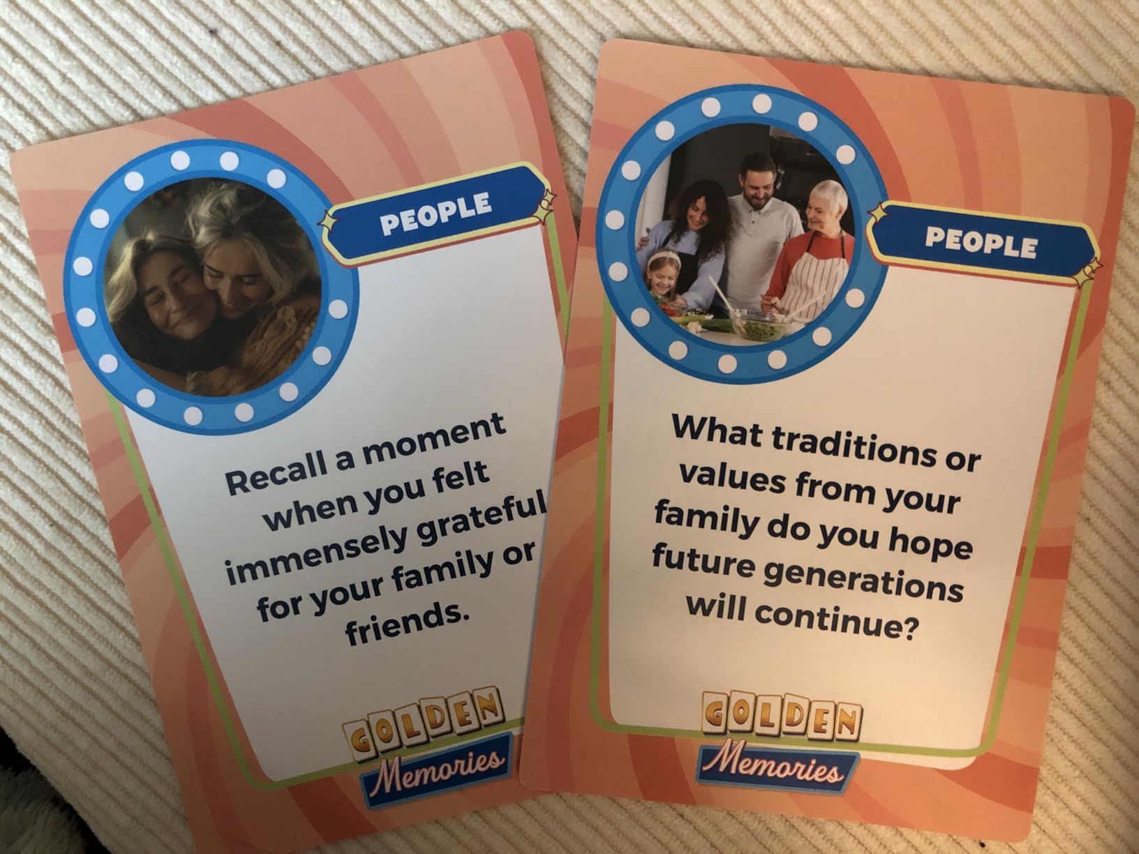 ThinkPsych Golden Memories - Conversation and Memory Game for Seniors | 160 Topics | Reminiscence Therapy | Dementia Activities for Seniors and Alzheimer Support customer photo 2