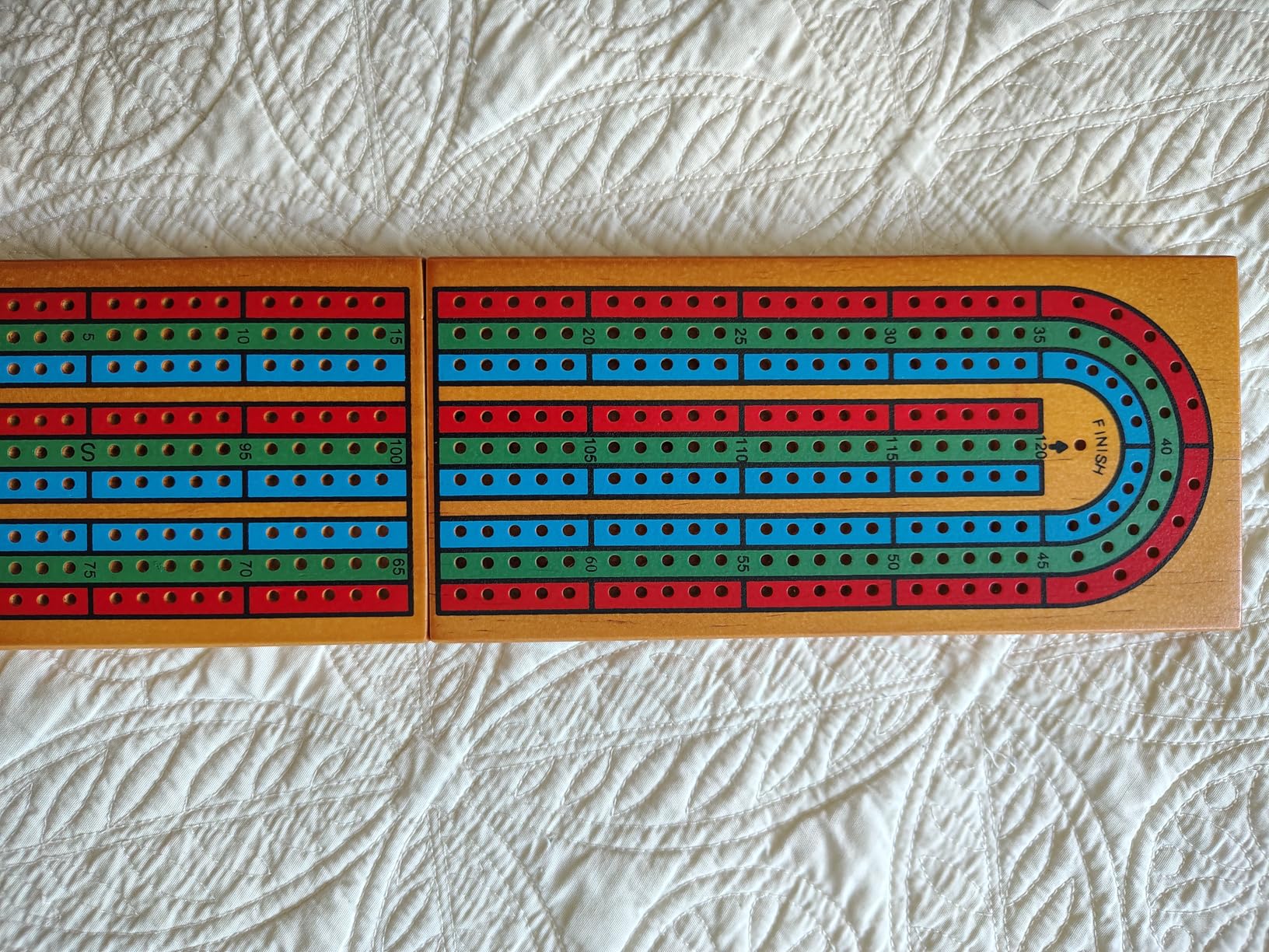 Cribbage Board Game Set with Storage - Classic Game Travel Cribbage Board with Wooden Card Storage for Adults & Kids - Ideal for Game Night customer photo 2