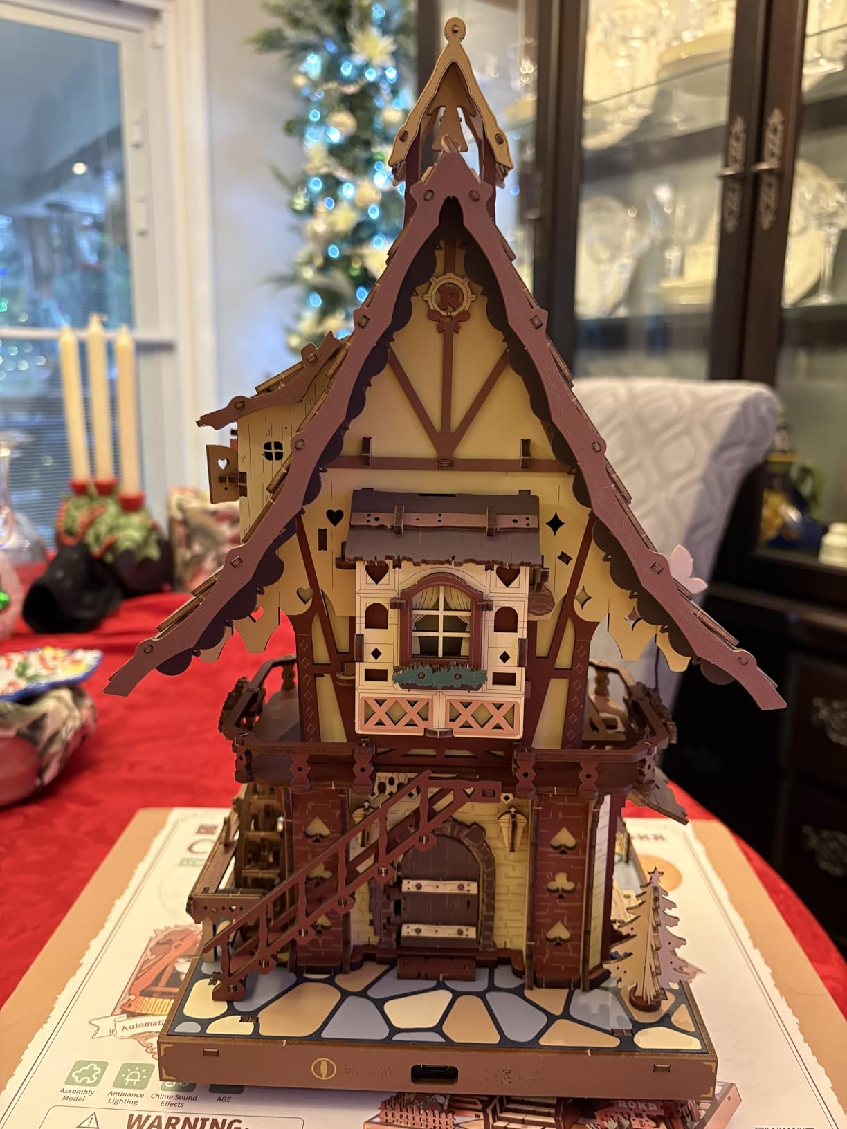 3D Wooden Puzzles for Adults, Cuckoo Clock Model Kit, Room Home Decor DIY Watch Making Kit Functional Mechanical Building Toys, Hobbies Birthday Christmas Day Gifts for Men Women 14+ customer photo 2