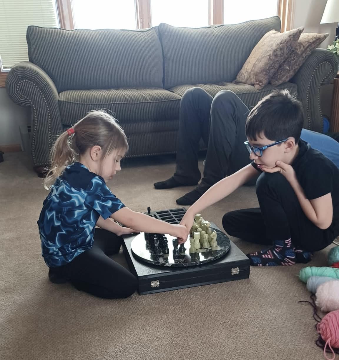 Marble Chess Set with Complementary Storage Box & Extra Queens, 15 Inch Black & Green Handmade Chess Board Game for Adults, Luxury Stone Chess Pieces, Decorative Chessboard, Home Decor Gift customer photo 1
