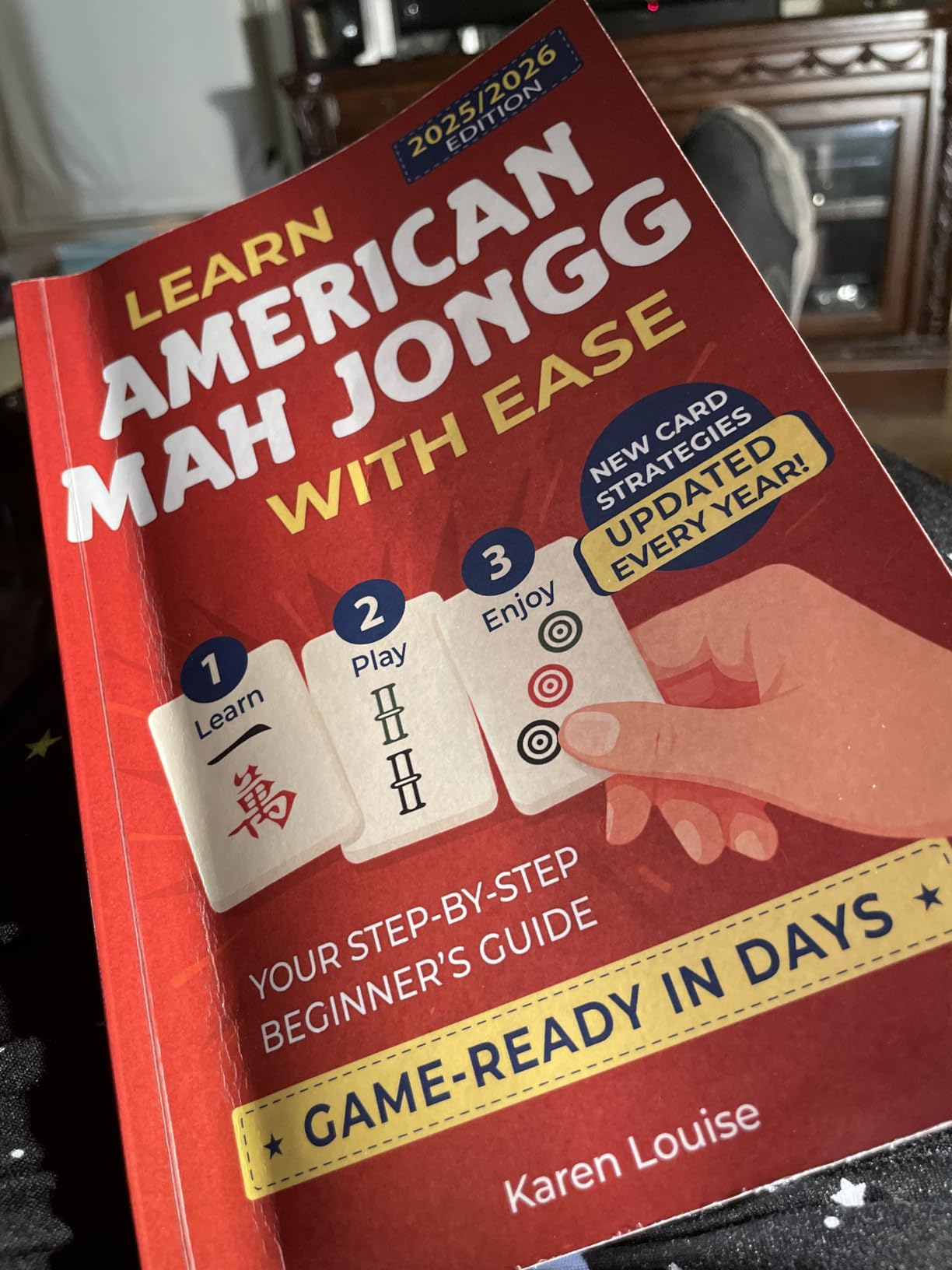 Learn American Mah Jongg with Ease: Your Step-by-Step Beginner's Guide to Becoming Game-Ready in Days | Full-Color Edition Updated Every Year with the Latest Card Strategies customer photo 1