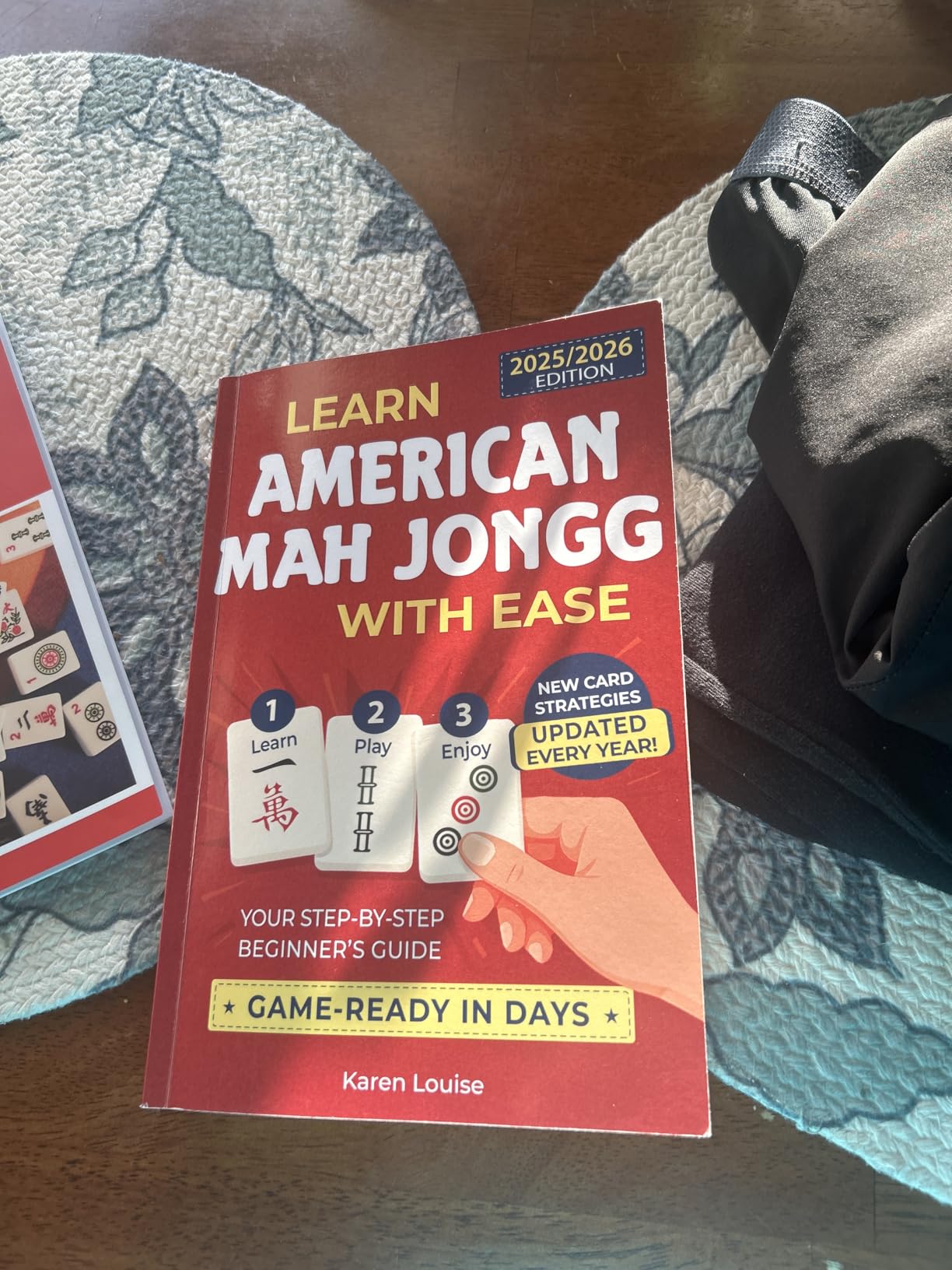 Learn American Mah Jongg with Ease: Your Step-by-Step Beginner's Guide to Becoming Game-Ready in Days | Full-Color Edition Updated Every Year with the Latest Card Strategies customer photo 2