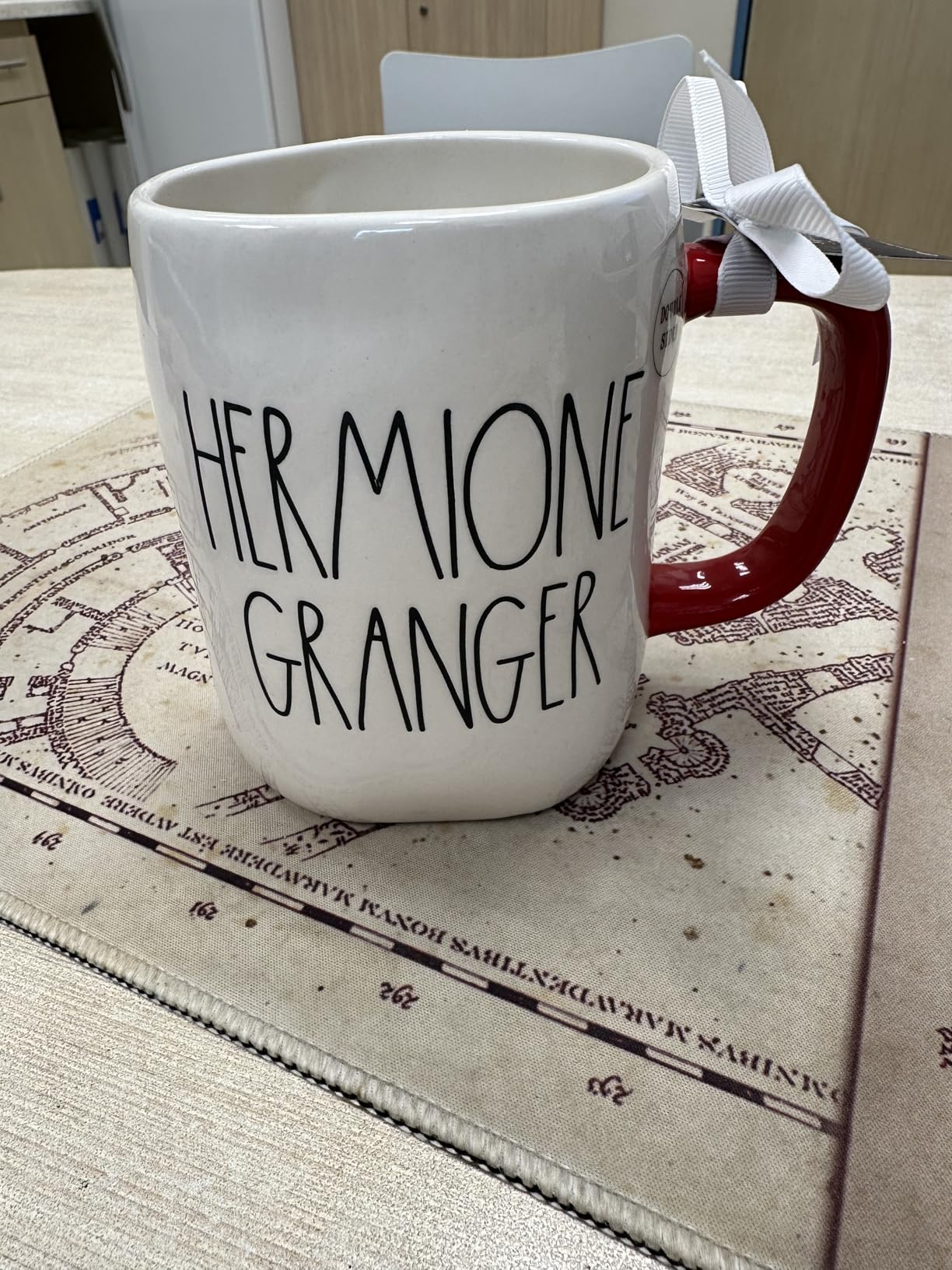 Rae Dunn Harry Potter Coffee Tea Ceramic Mug, Ron Weasley (Wizard Chess Champion) customer photo 2