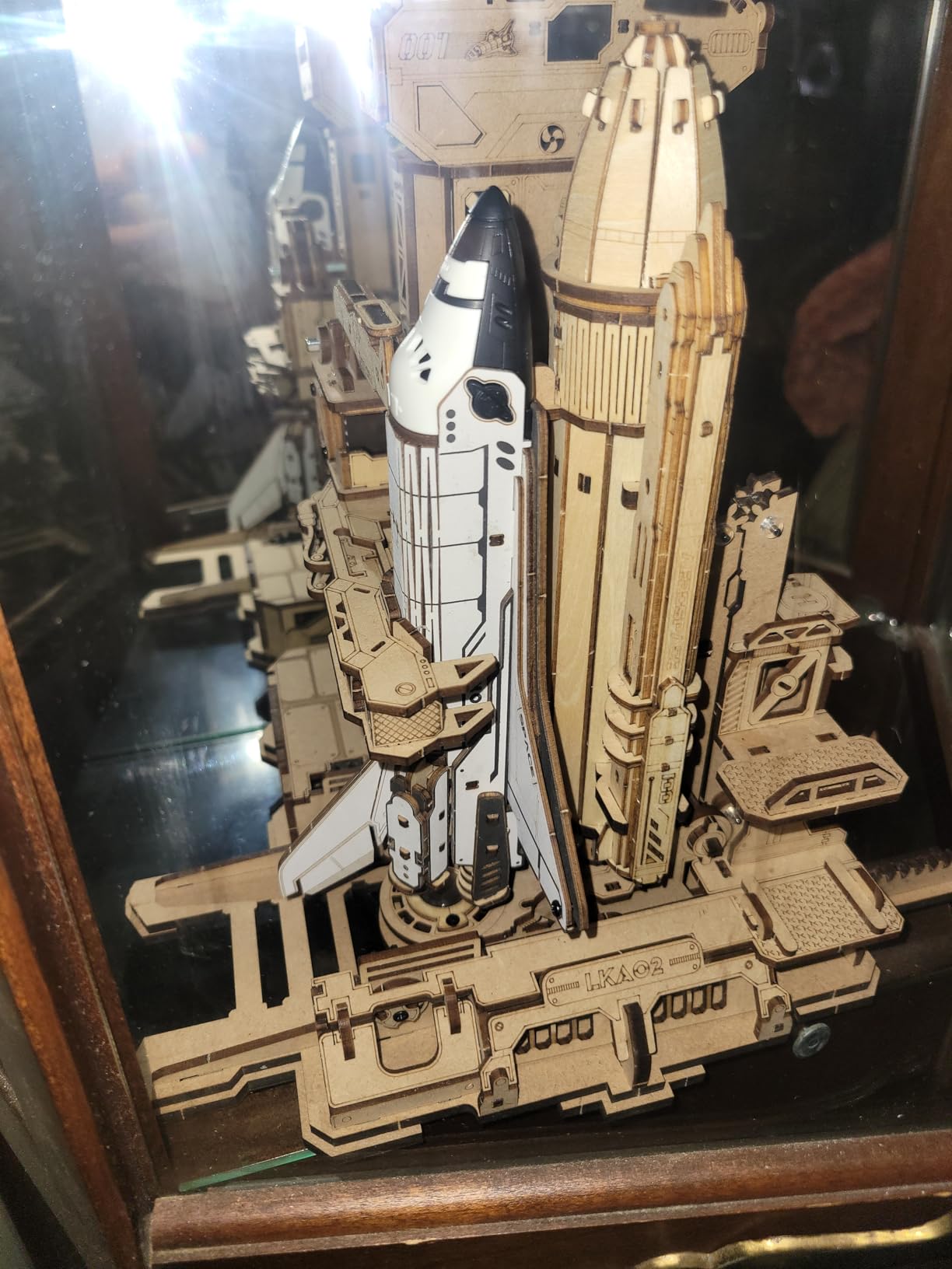 3D Puzzles Space Shuttle-Dynamic Launch Base with Motorized Lift, LED Light Effects, 1:420 Scale Collectible Building Kit customer photo 1