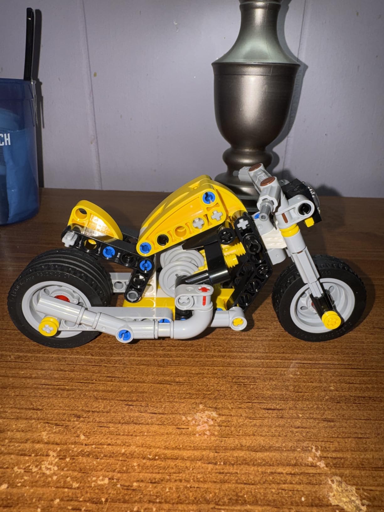 LEGO Technic Yellow Motorcycle Toy - Building Toy for Boys & Girls, Ages 7+ - Model Kit with Detailed Features - Bedroom Decor for Kids - Gift for Birthdays - 42225 customer photo 1