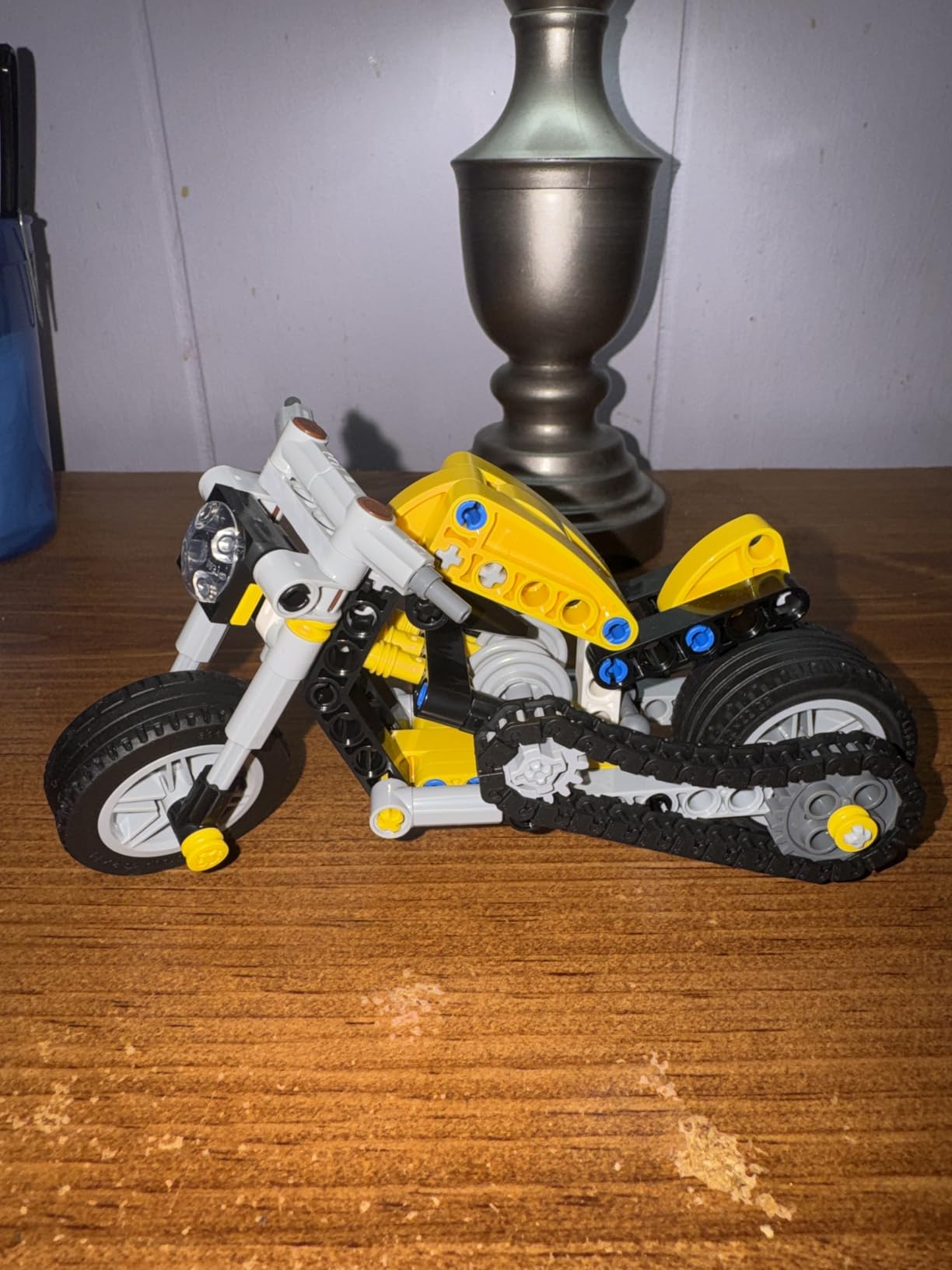 LEGO Technic Yellow Motorcycle Toy - Building Toy for Boys & Girls, Ages 7+ - Model Kit with Detailed Features - Bedroom Decor for Kids - Gift for Birthdays - 42225 customer photo 2