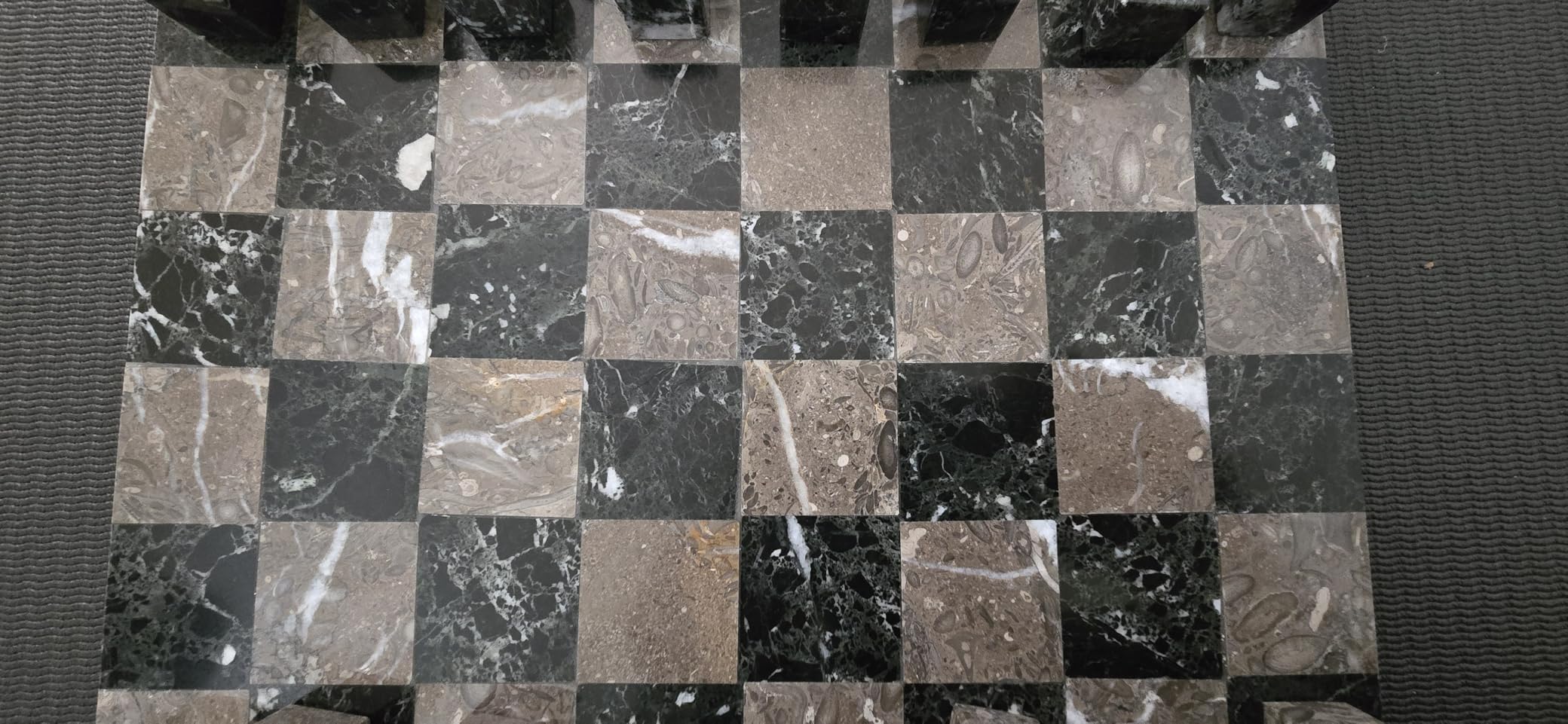 Modern Chess Set - Handcrafted Borderless Marble Chess Board with Minimalist Geometric Pieces, Luxury Decorative Chess Game for Coffee Table, Home Decor & Gifts customer photo 2