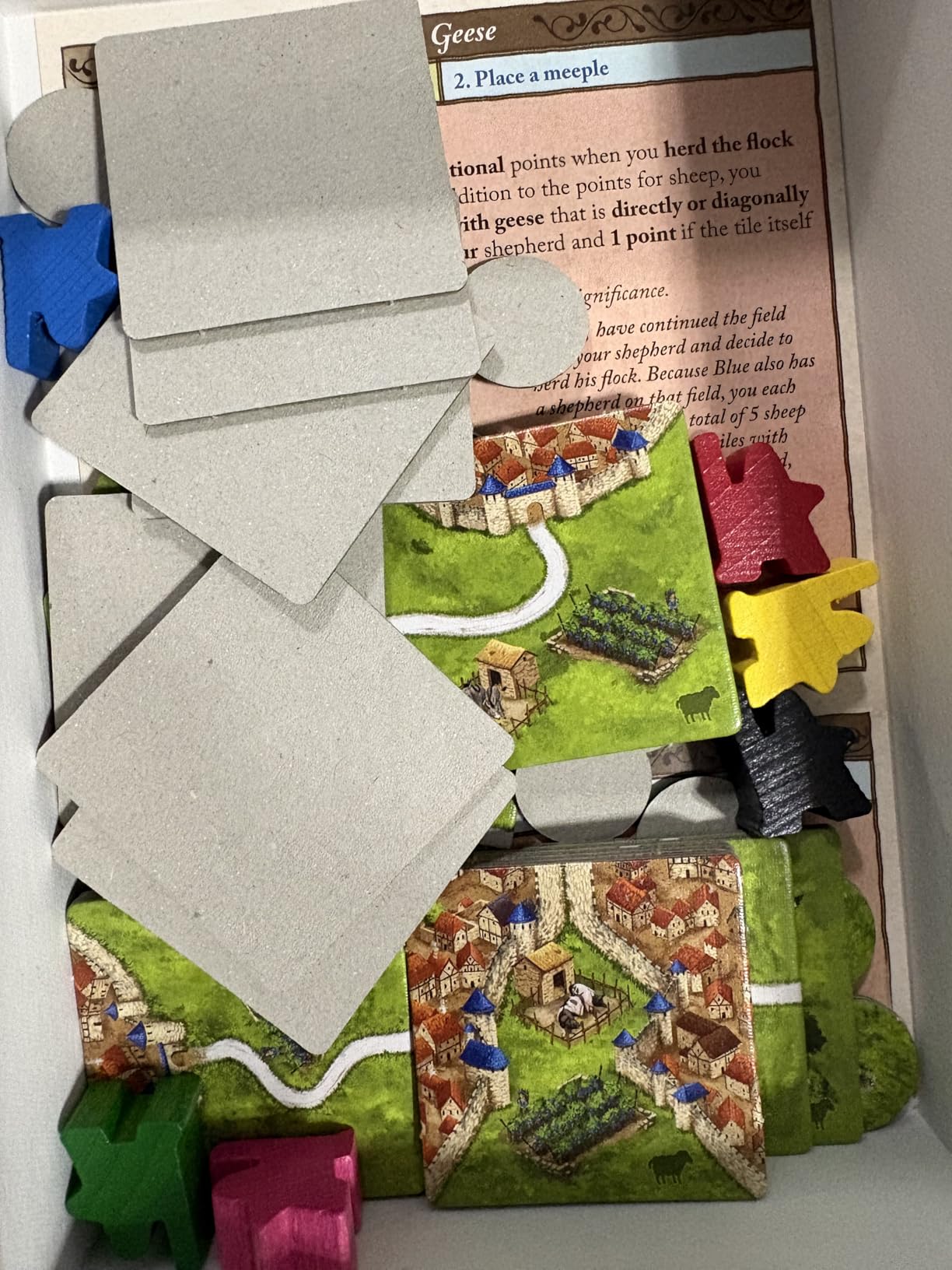 Hans Im Gluck Carcassonne Sheep & Shepherds Board Game Expansion - Add Sheep, Shepherds, Wolves & Vineyards to The Countryside, Family Fun for Kids & Adults, Ages 8+, 2-5 Players, 45 Minute Playtime customer photo 1