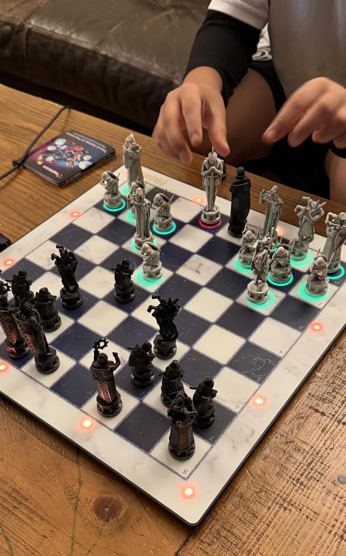 Harry Potter Electronic Chess Board Game. GoChess Mini Wizard. Light-Up Chess Set for All Skill Levels. Online Play App for Harry Potter Fans Smart Board Games Lovers customer photo 2