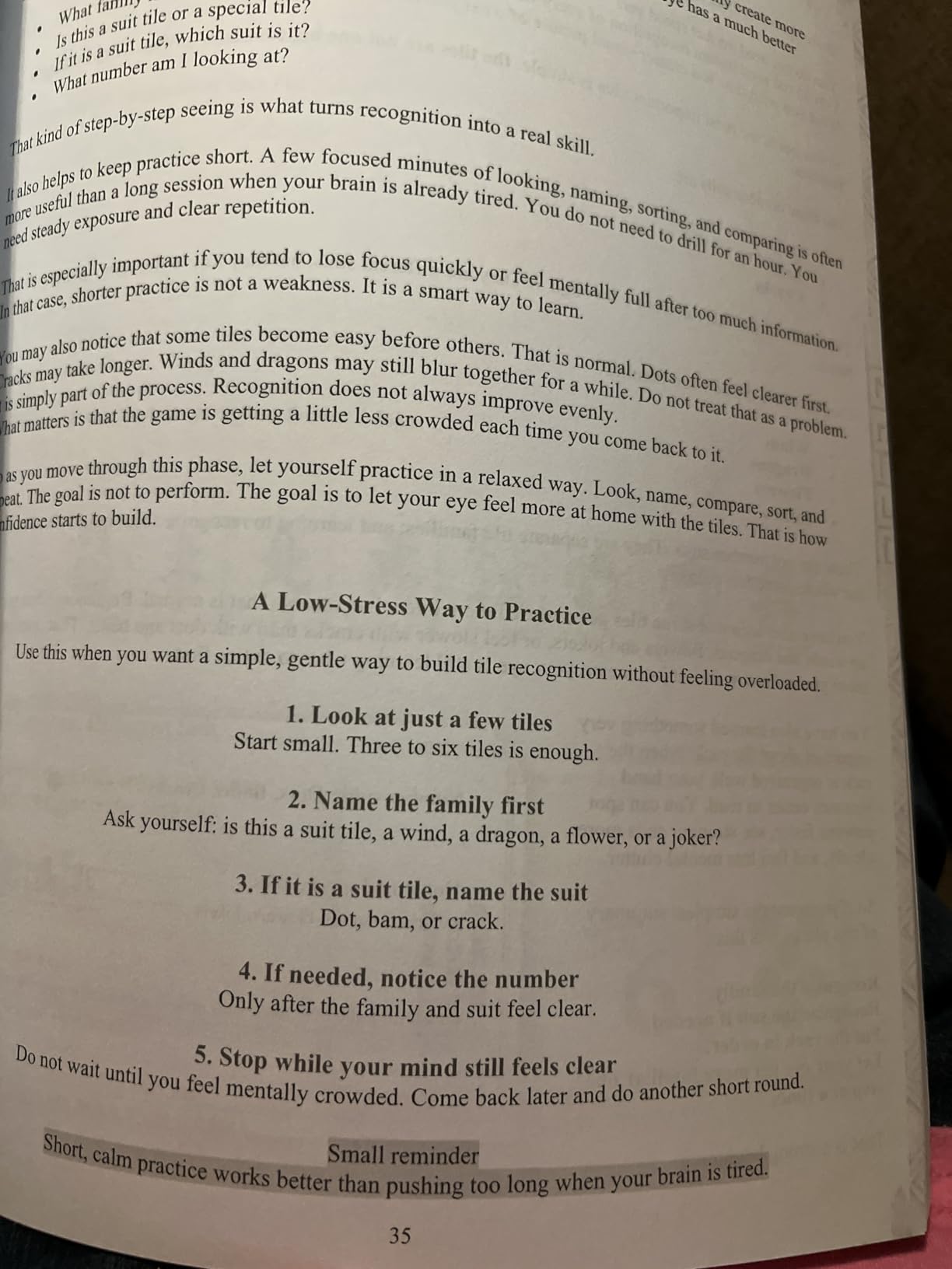 The American Mahjong Handbook Nobody Ever Gave You: A Step-by-Step Guide to Understand the Card, Avoid Beginner Mistakes, and Feel Calm and Confident at a Real Table, Even If You're Starting from Zero customer photo 1