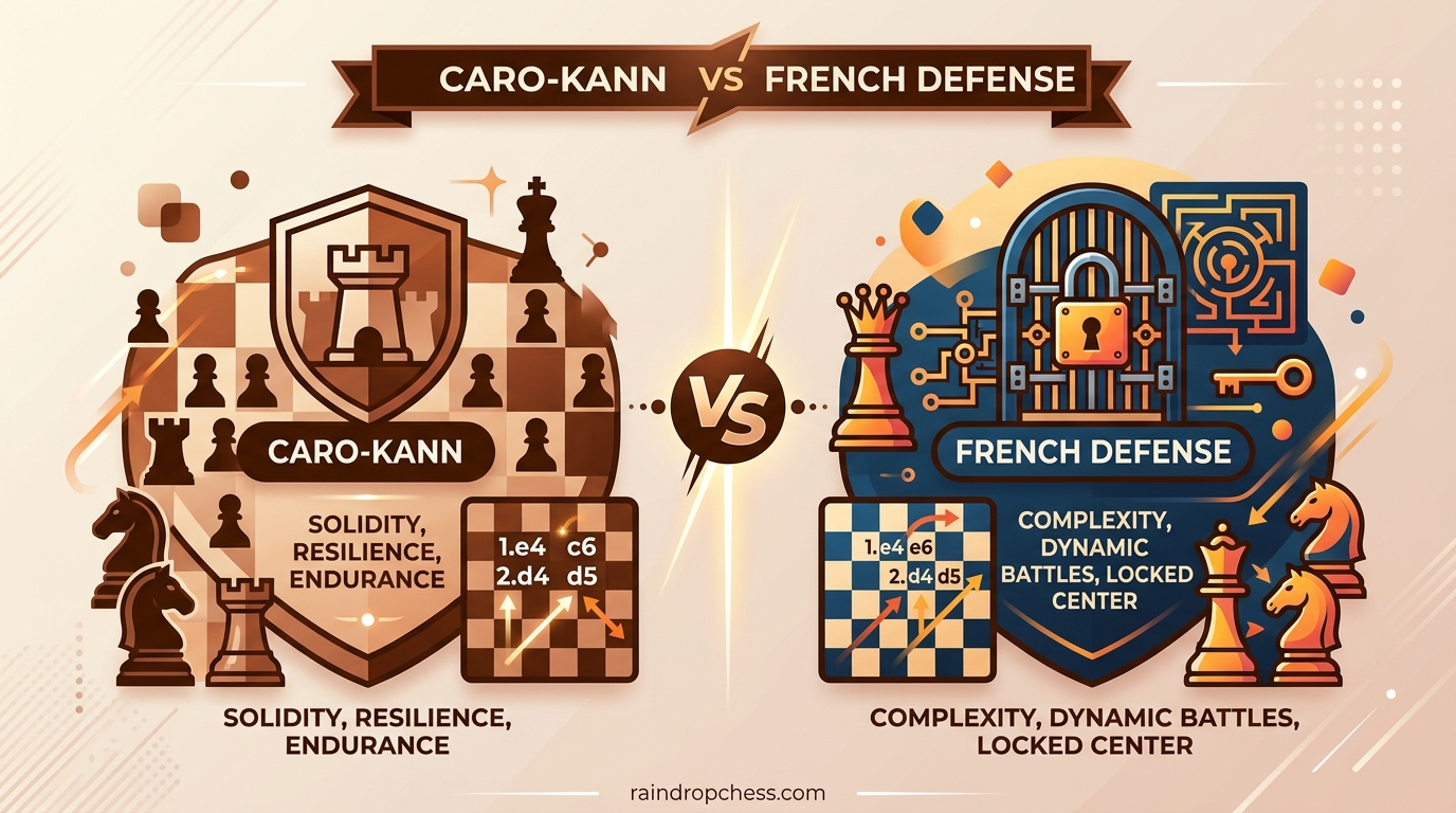 Caro-Kann vs French Defense