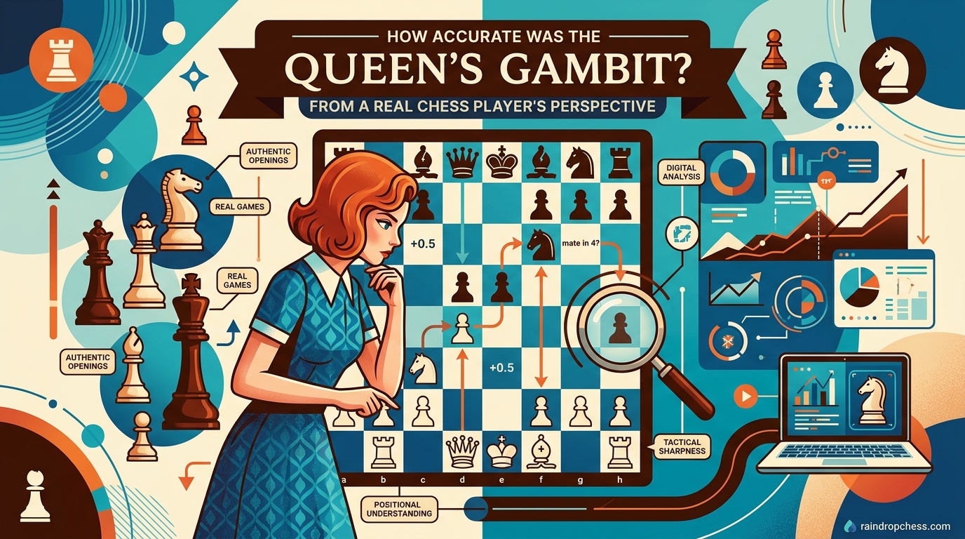 How Accurate Was The Queen's Gambit From a Real Chess Player's Perspective