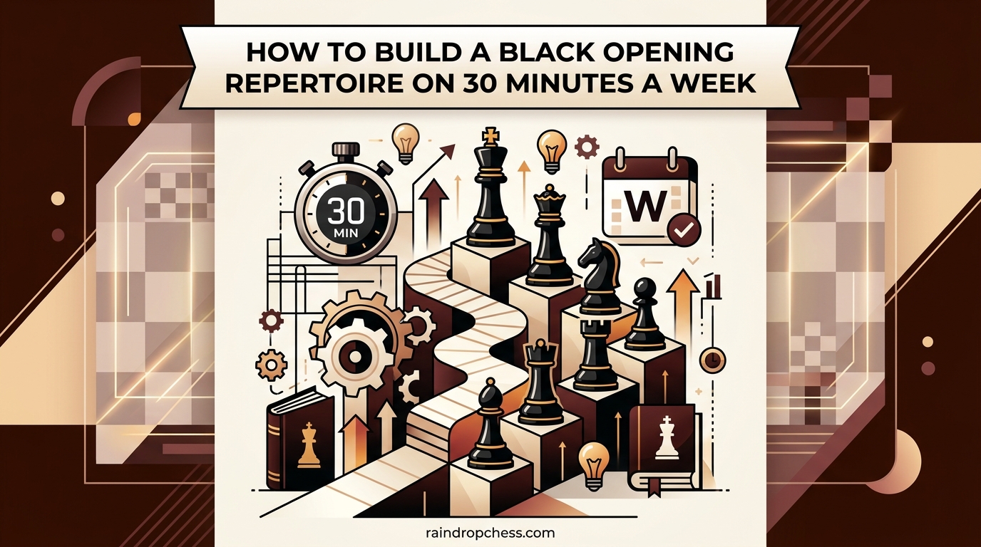 How to Build a Black Opening Repertoire on 30 Minutes a Week
