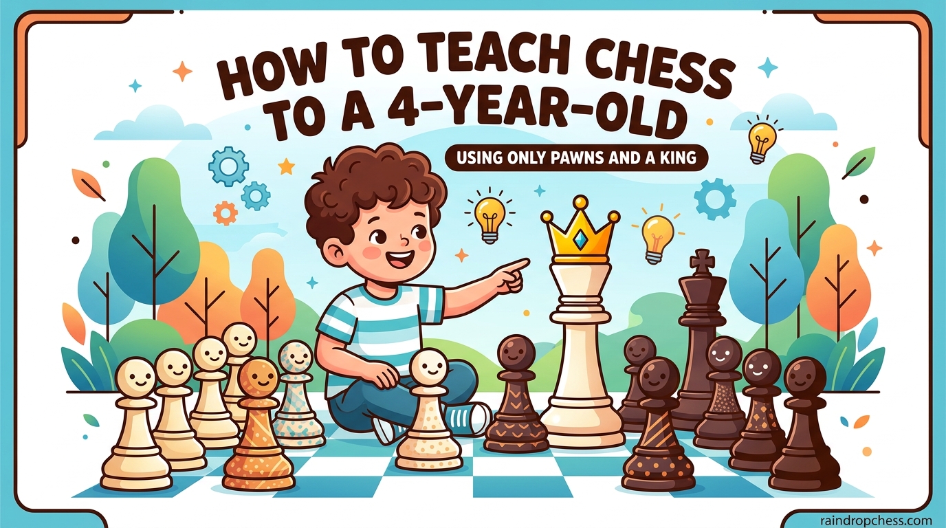 How to Teach Chess to a 4-Year-Old Using Only Pawns and a King