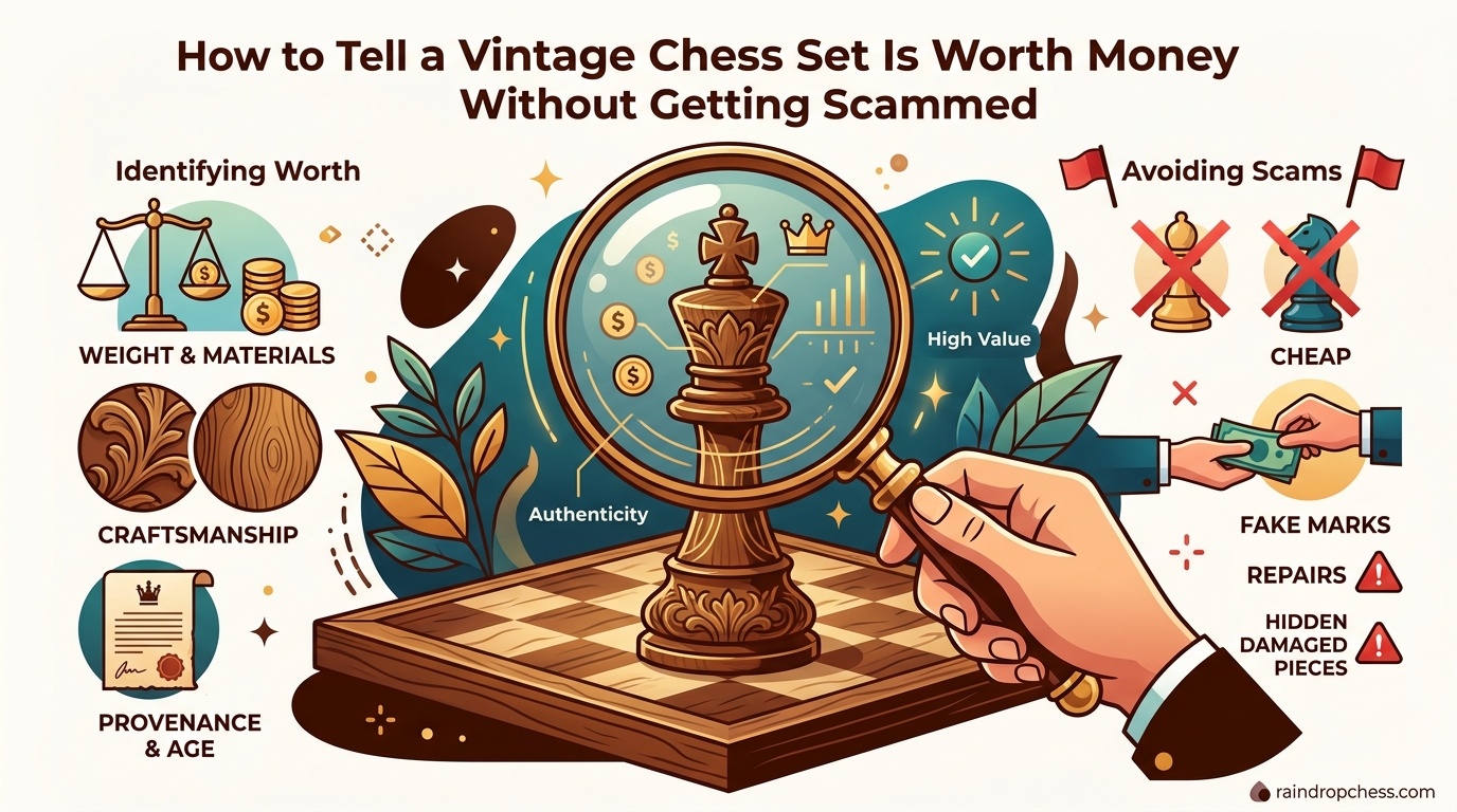How to Tell If a Vintage Chess Set Is Worth Money Without Getting Scammed