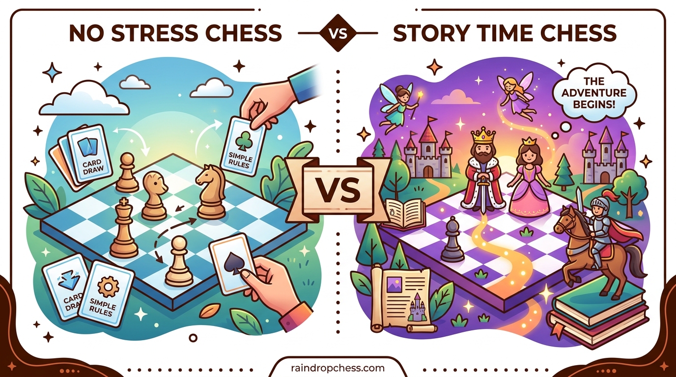 No Stress Chess vs Story Time Chess