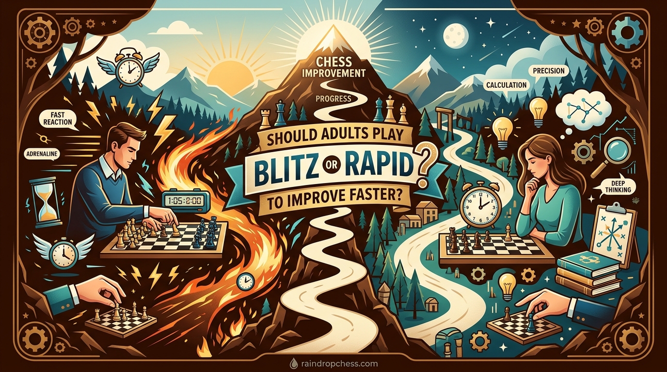 Should Adults Play Blitz or Rapid to Improve Faster
