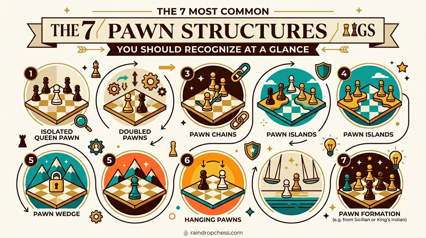 The 7 Most Common Pawn Structures You Should Recognize at a Glance