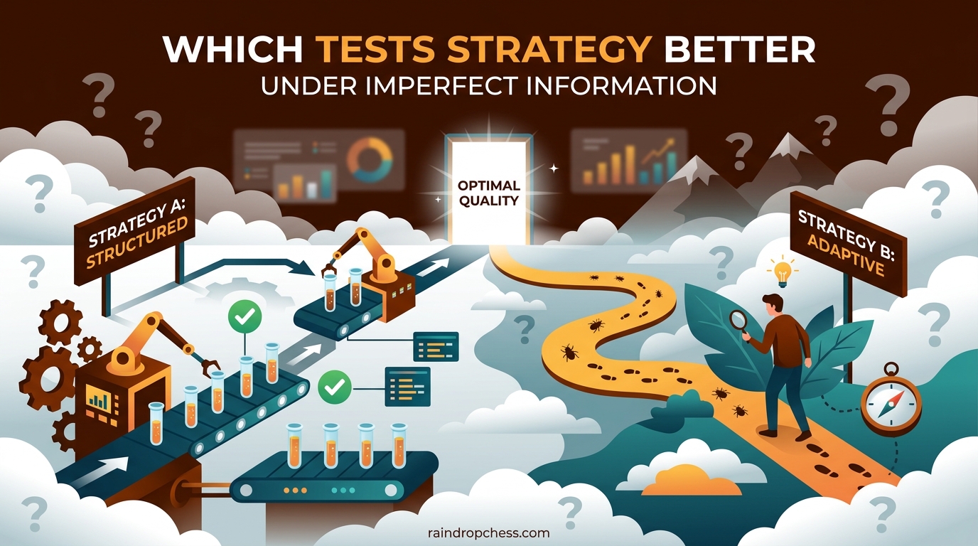 Which Tests Strategy Better Under Imperfect Information