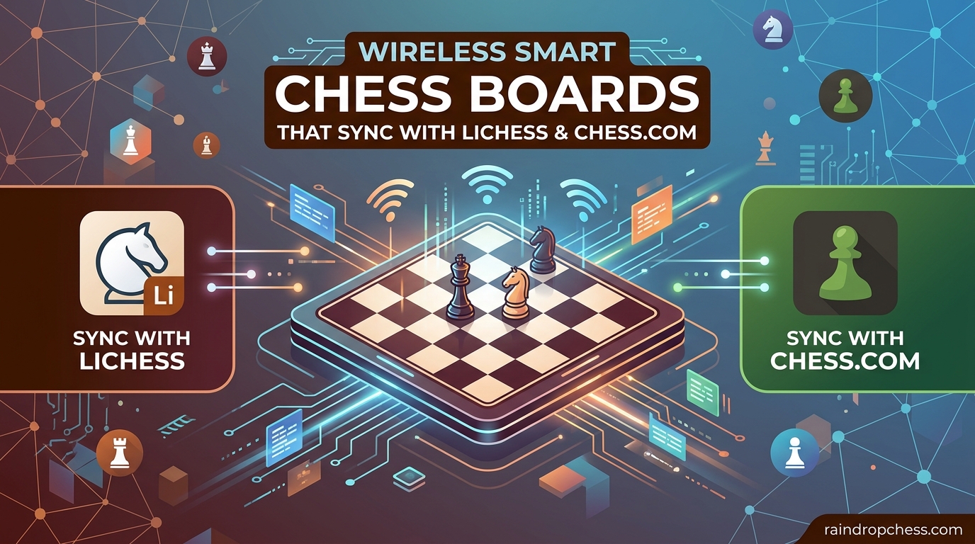 Wireless Smart Chess Boards That Sync With Lichess and Chess.com