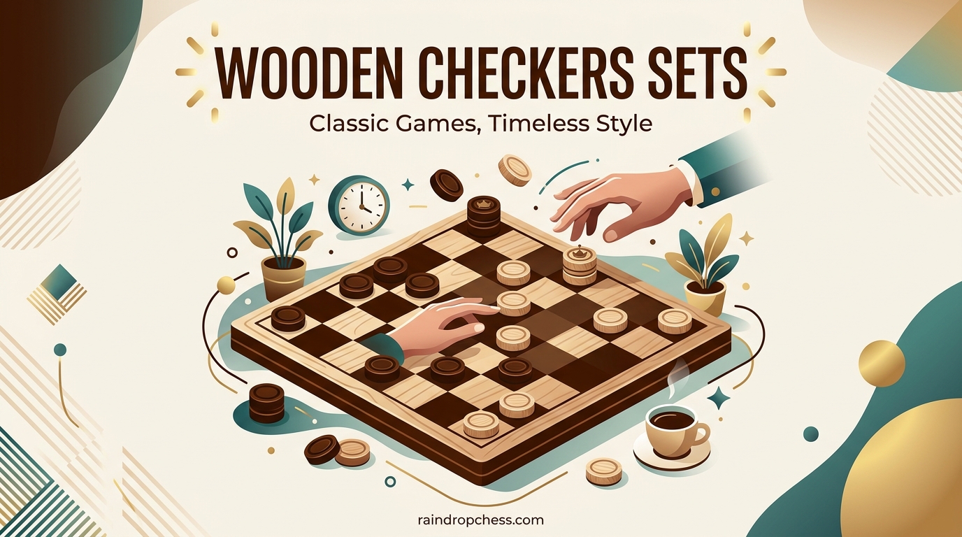 Wooden Checkers Sets