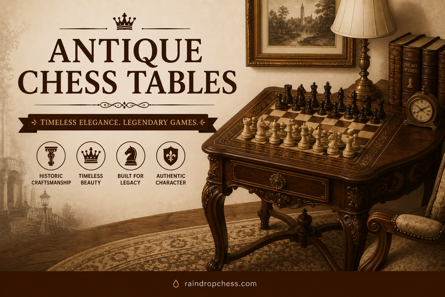 Antique Chess Tables