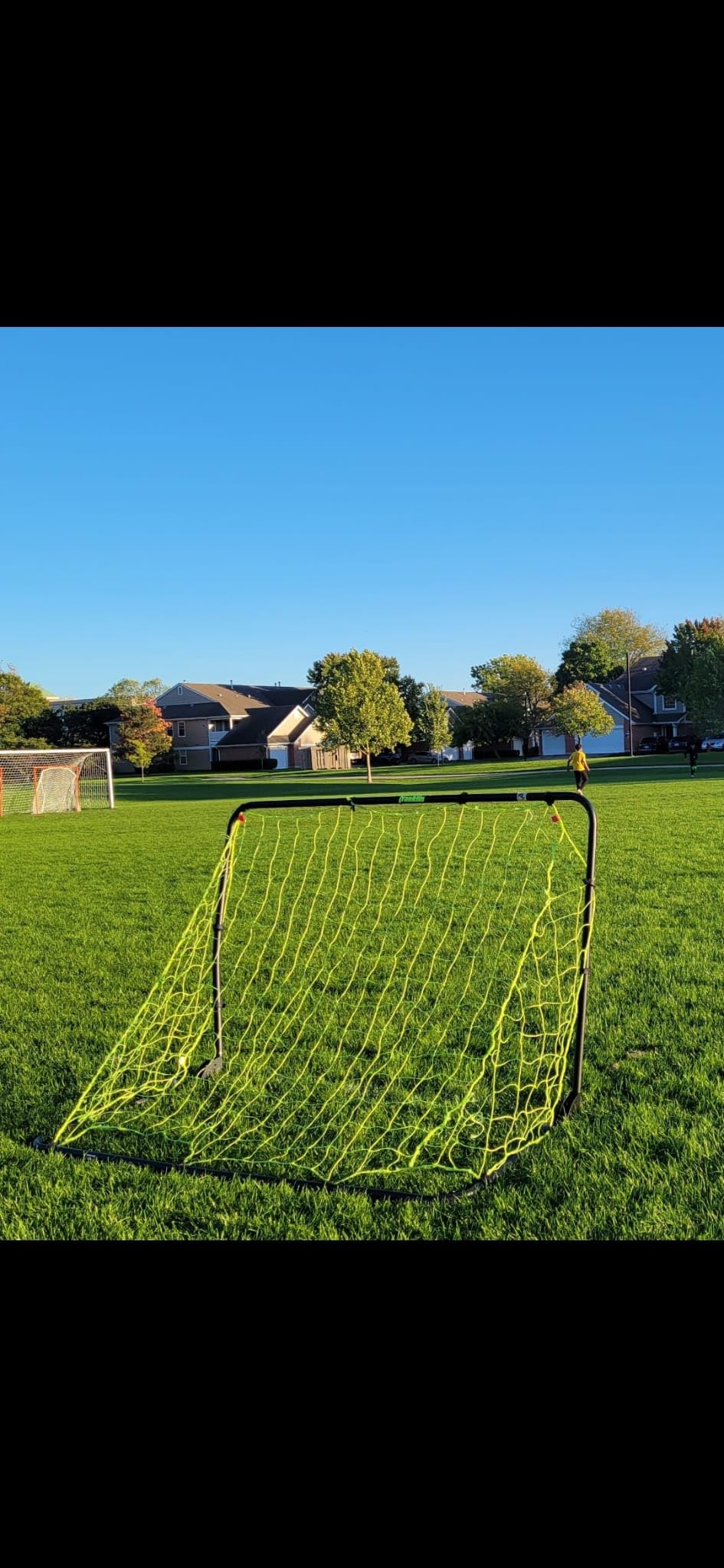 Franklin Sports Competition Soccer Goals - Backyard Portable Steel Soccer Goals - Adult + Youth Soccer Goal with Net + Ground Stakes Included - Multiple Sizes + Colors customer photo 2