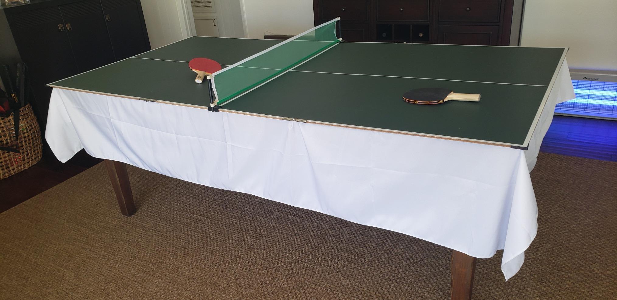 Viper by GLD Products 3-in-1 Portable Table Tennis Top, Turn Any Surface into a Game Table for Quick Paced Fun in Any Location, Green, one Size customer photo 1
