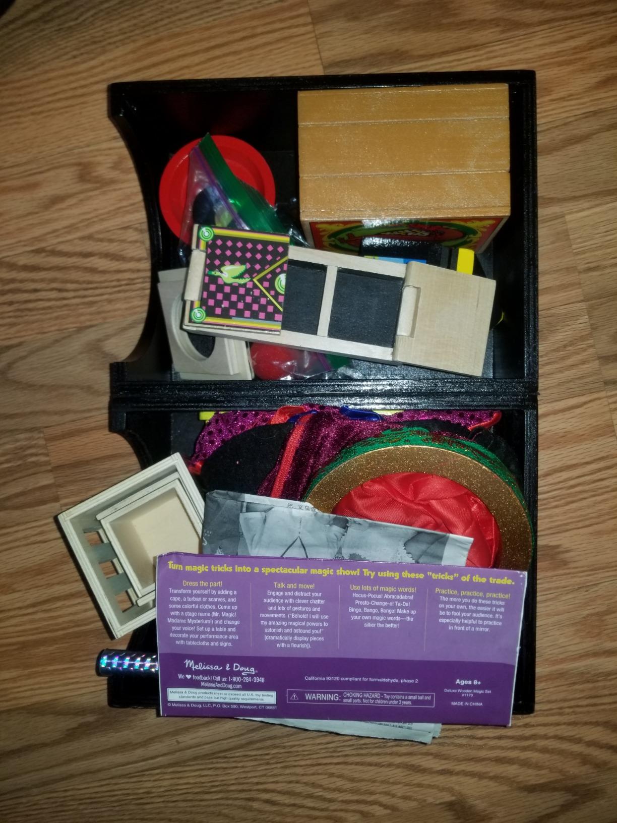 Melissa & Doug Deluxe Solid-Wood Magic Set With 10 Classic Tricks Magician Props Magic Set for Kids Ages 8+ customer photo 1