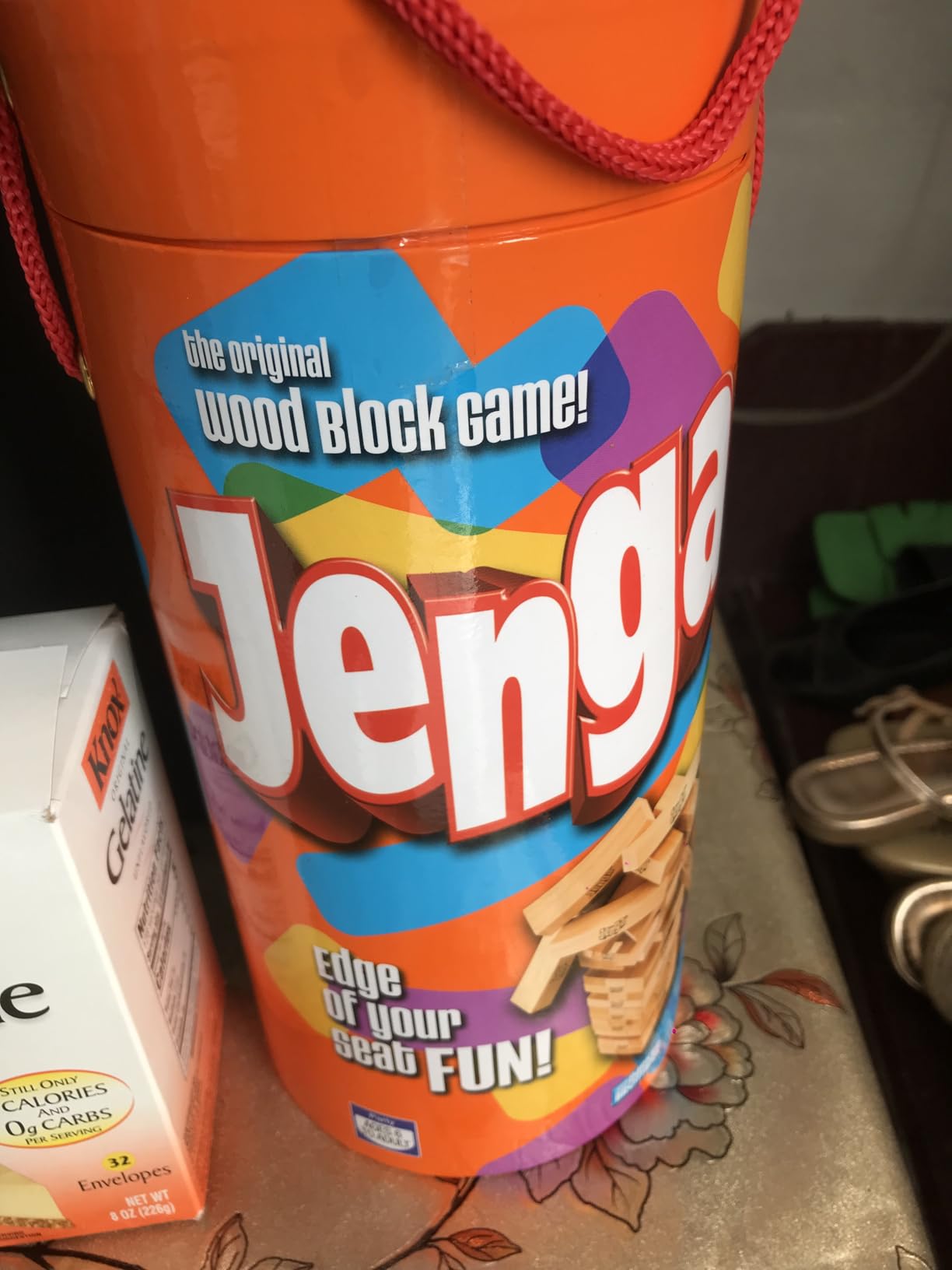 Hasbro Gaming Jenga Wooden Blocks Stacking Tumbling Tower Game | Party Games for Kids & Families | Ages 6+ (Amazon Exclusive) customer photo 2