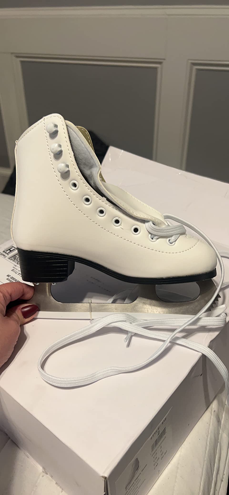 American Athletic Tricot Lined Ice Skates for Girls - Recreational Kids Figure Skates with Ankle Support, Padded Liner, Stainless Steel Blades customer photo 2