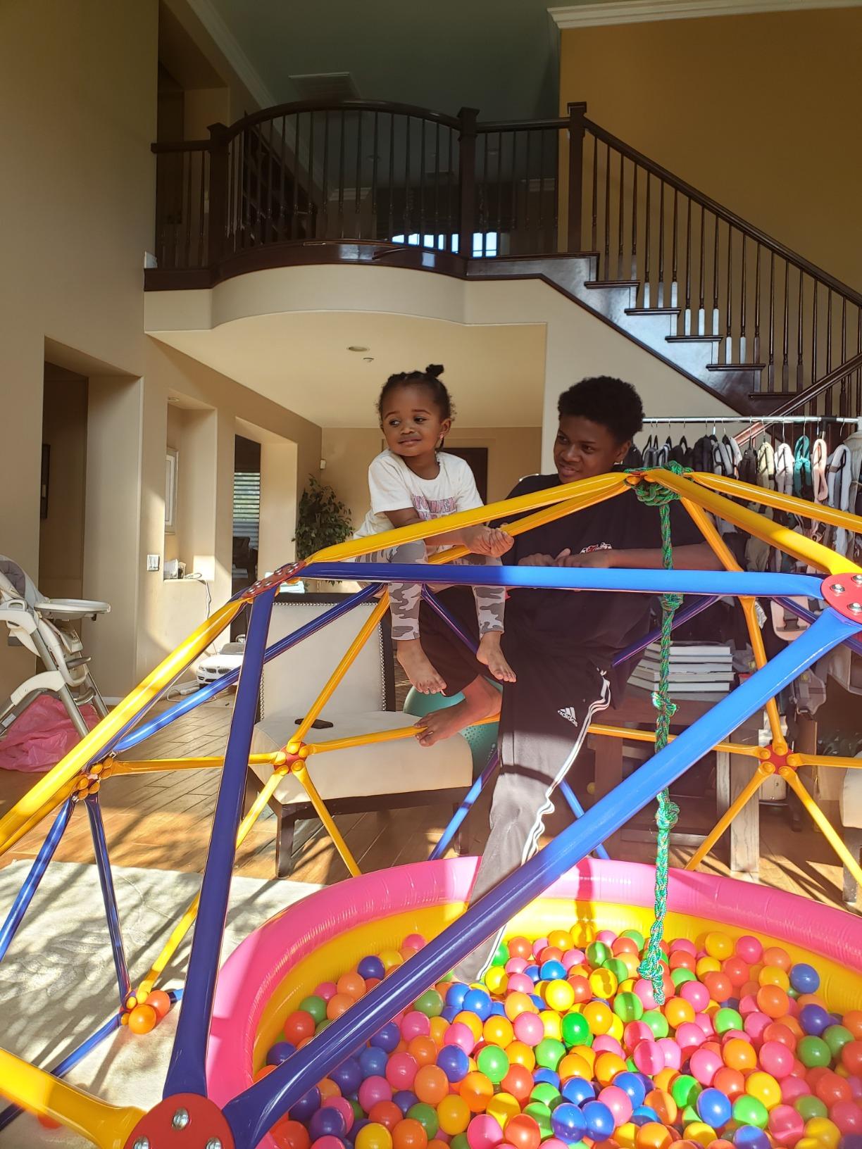 EASY OUTDOOR Space Dome Climber for Kids Backyard Jungle Gym 1000 lb GD-810 customer photo 1
