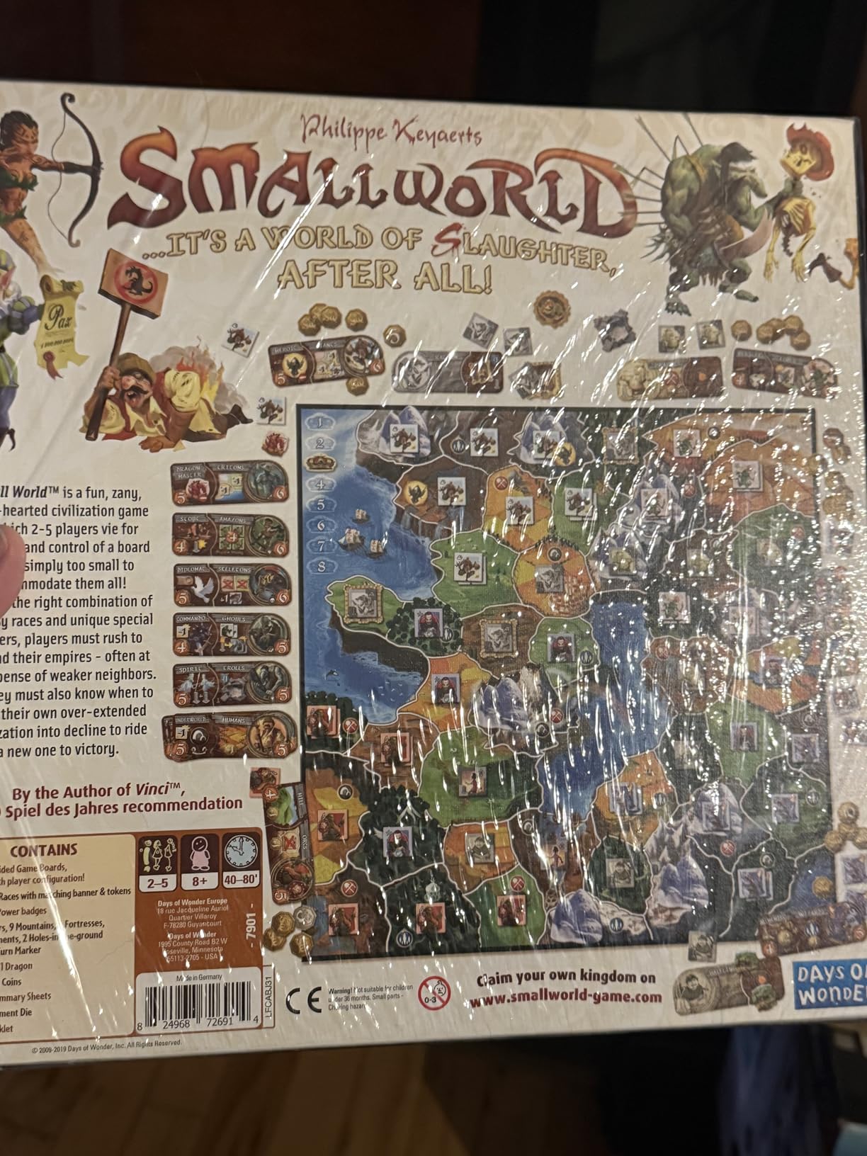 Asmodee Small World Board Game - Fantasy Area Control & Strategy Game with Magical Creatures, Special Powers, Family Game for Kids & Adults, Ages 8+, 2-5 Players, 40-80 Min Playtime customer photo 1