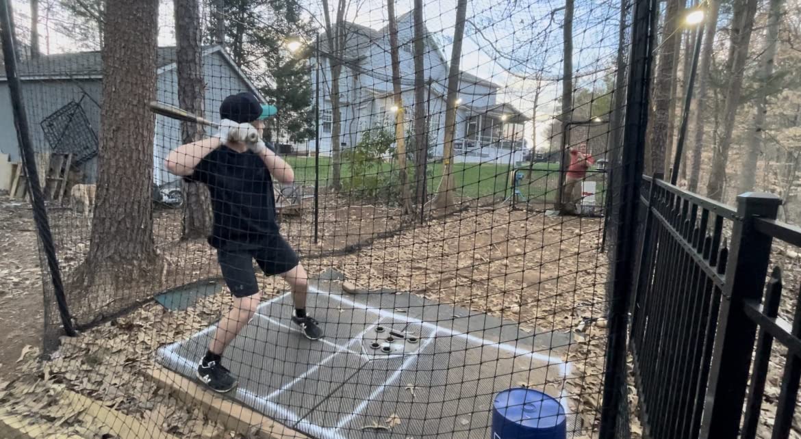35' Ultimate Baseball Batting Cage [Net & Poles Package] - #42 Heavy Duty Net with Steel Uprights [Net World] (Ultimate Batting Cage) customer photo 1
